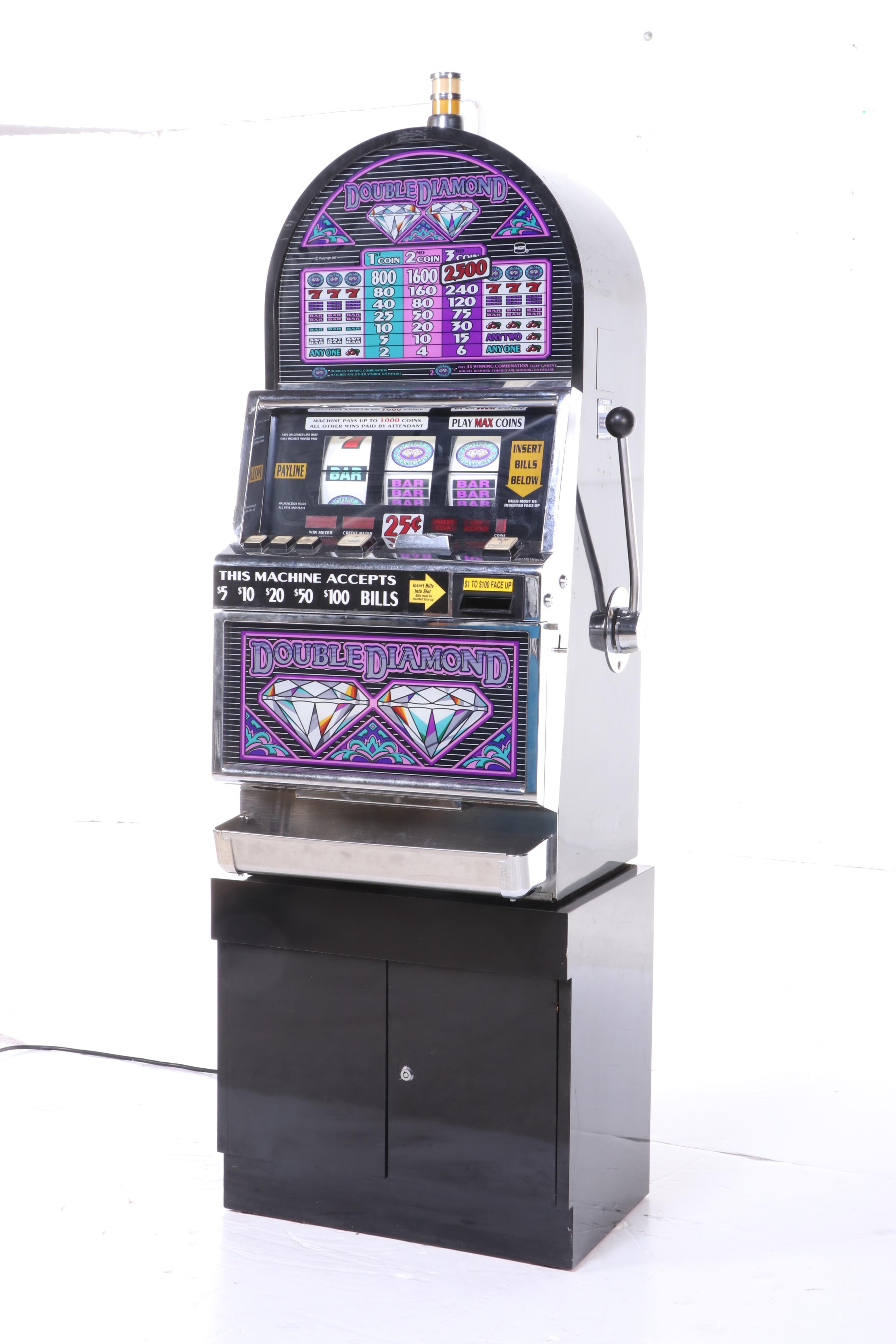 IGT Illuminated Double Diamond Slot Machine, 1994