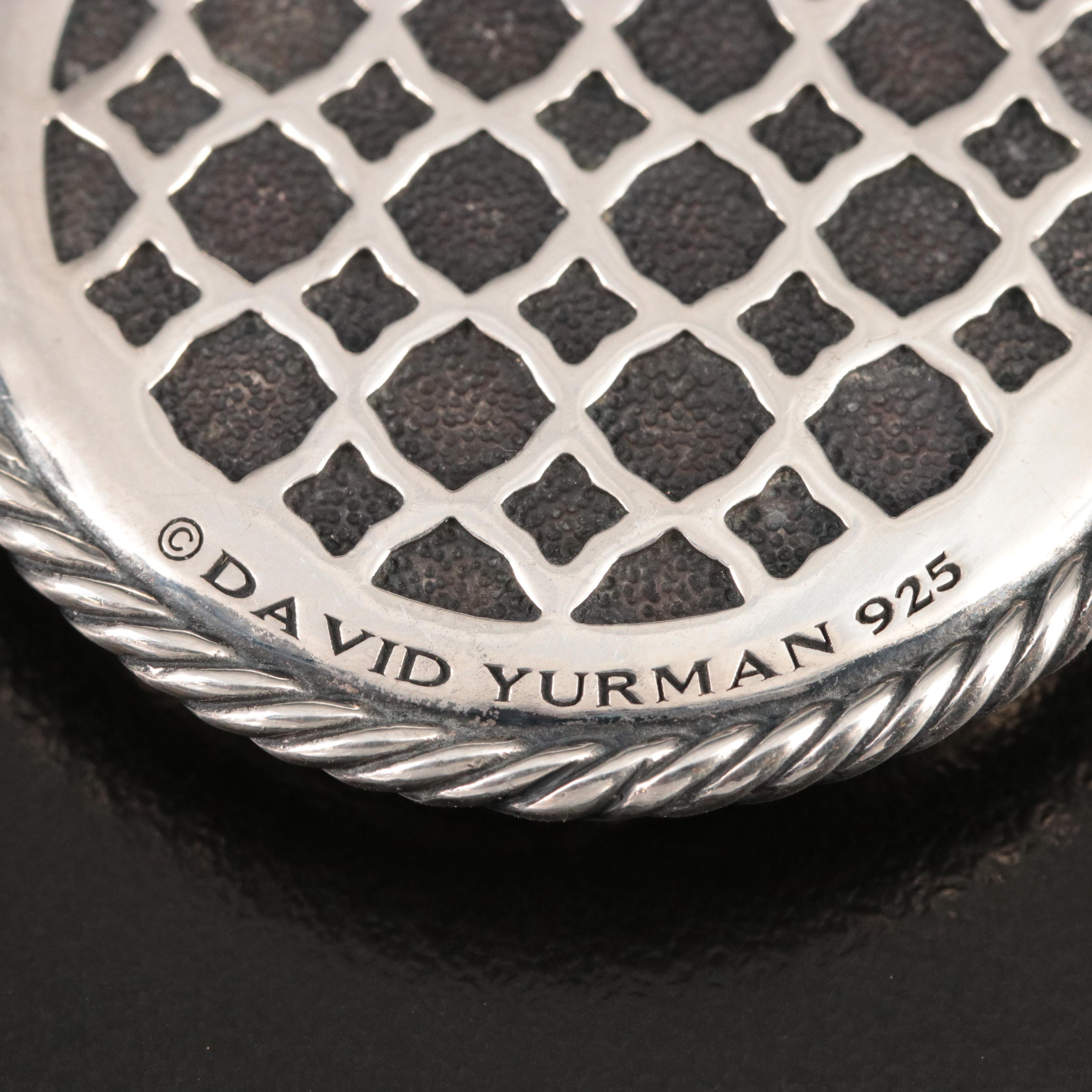 David Yurman Labyrinth Sterling Enhancer Pendant