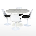 Mid Century Modern Style Eero Saarien Style Tulip Table and Chairs Dining Set