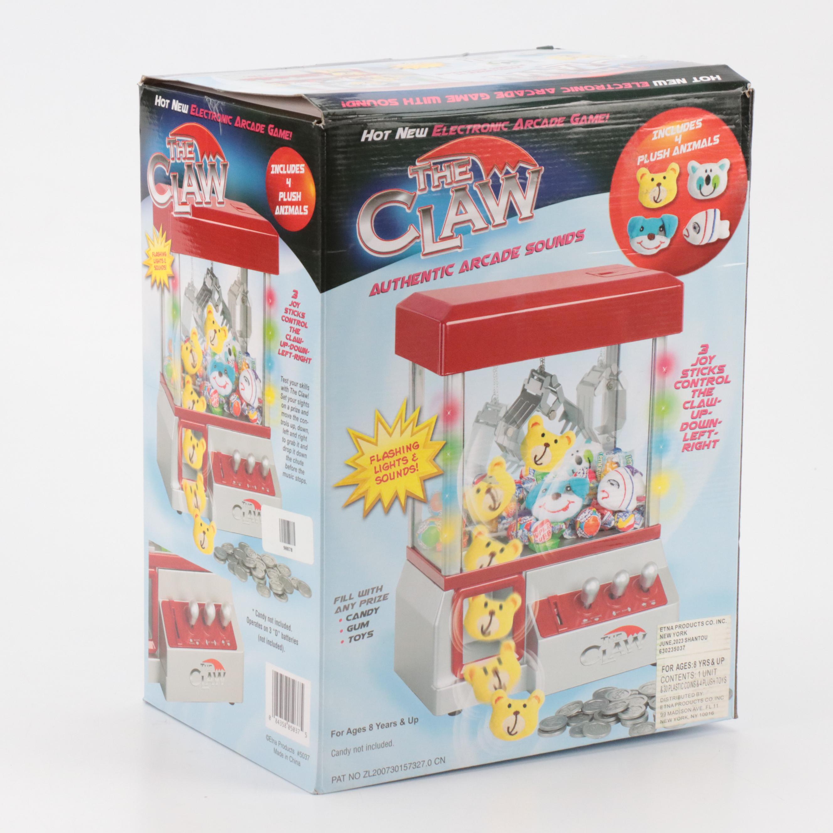 "The Claw" Arcade Game with Plush Animals