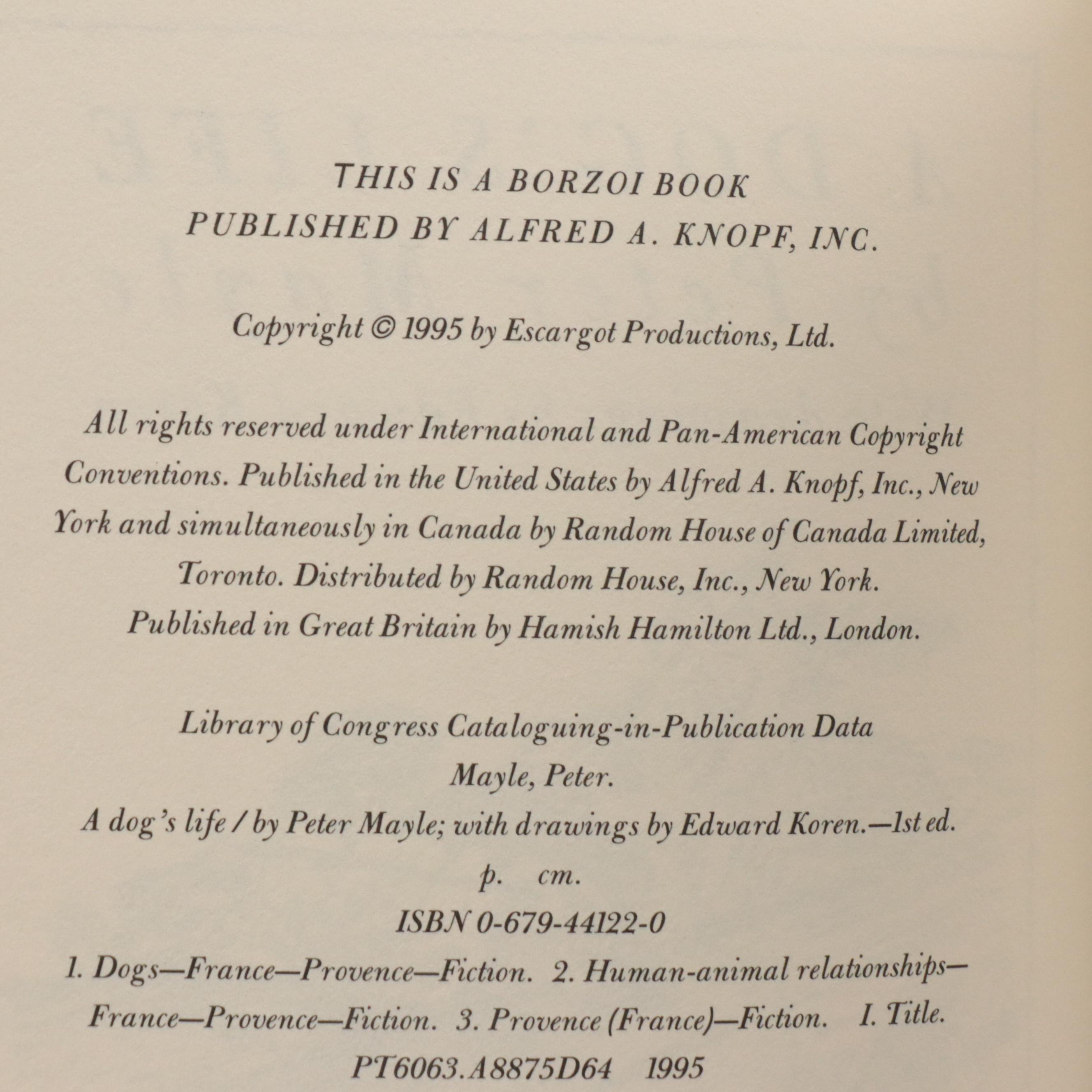 Signed First Edition "The Dogs of Central Park" by Fran Reisner and More Books