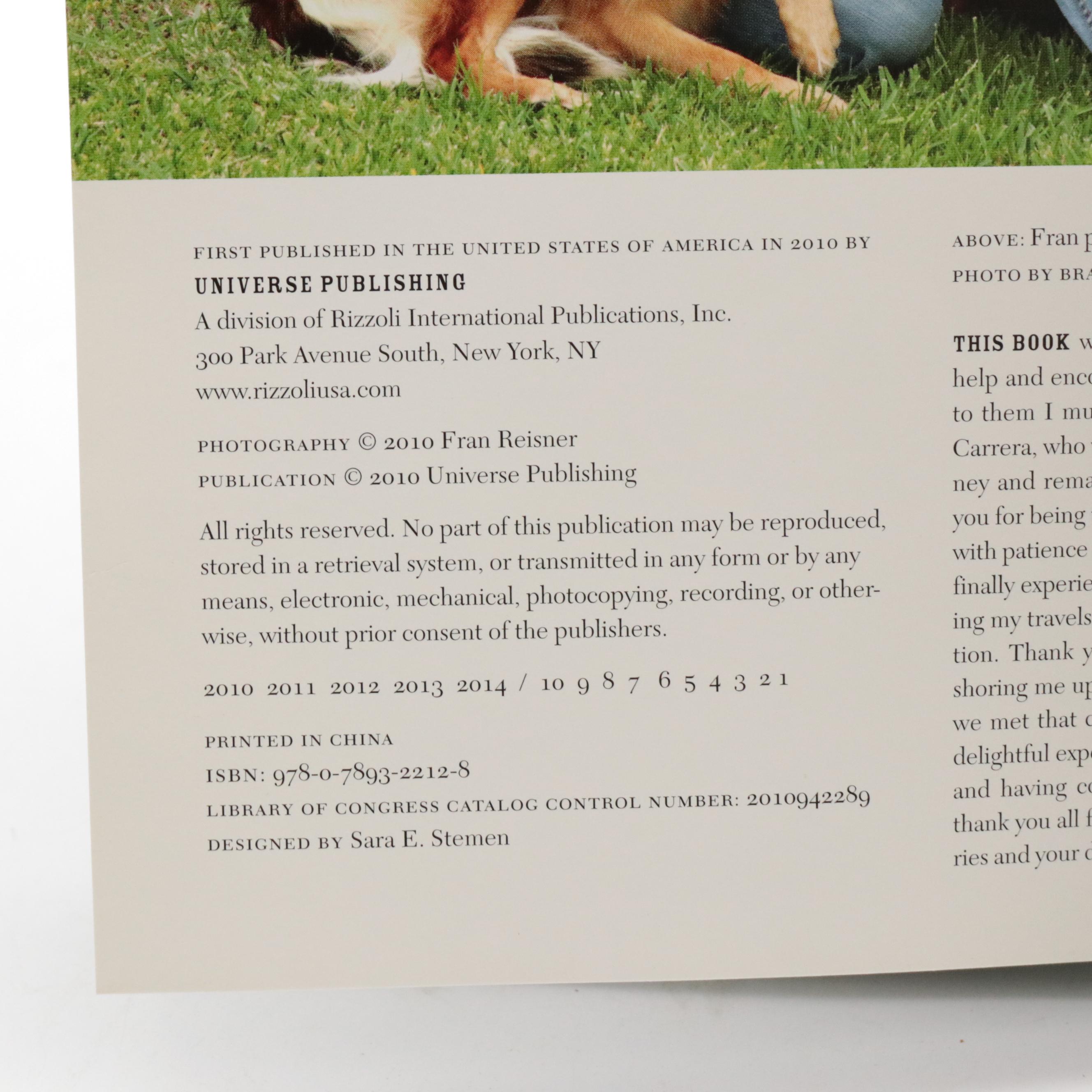 Signed First Edition "The Dogs of Central Park" by Fran Reisner and More Books