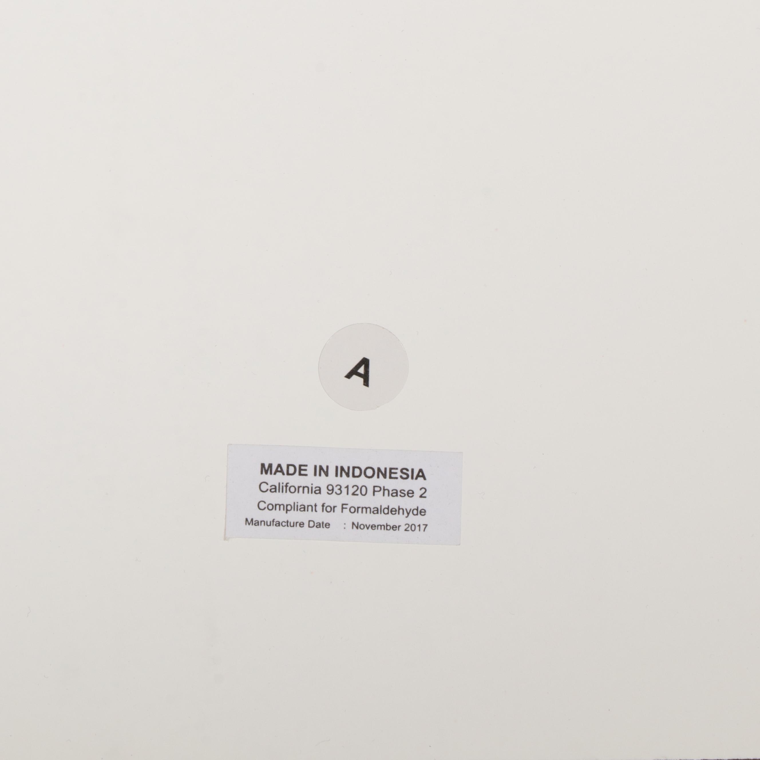 Contemporary White-Painted Queen Bed Frame with Nightstand