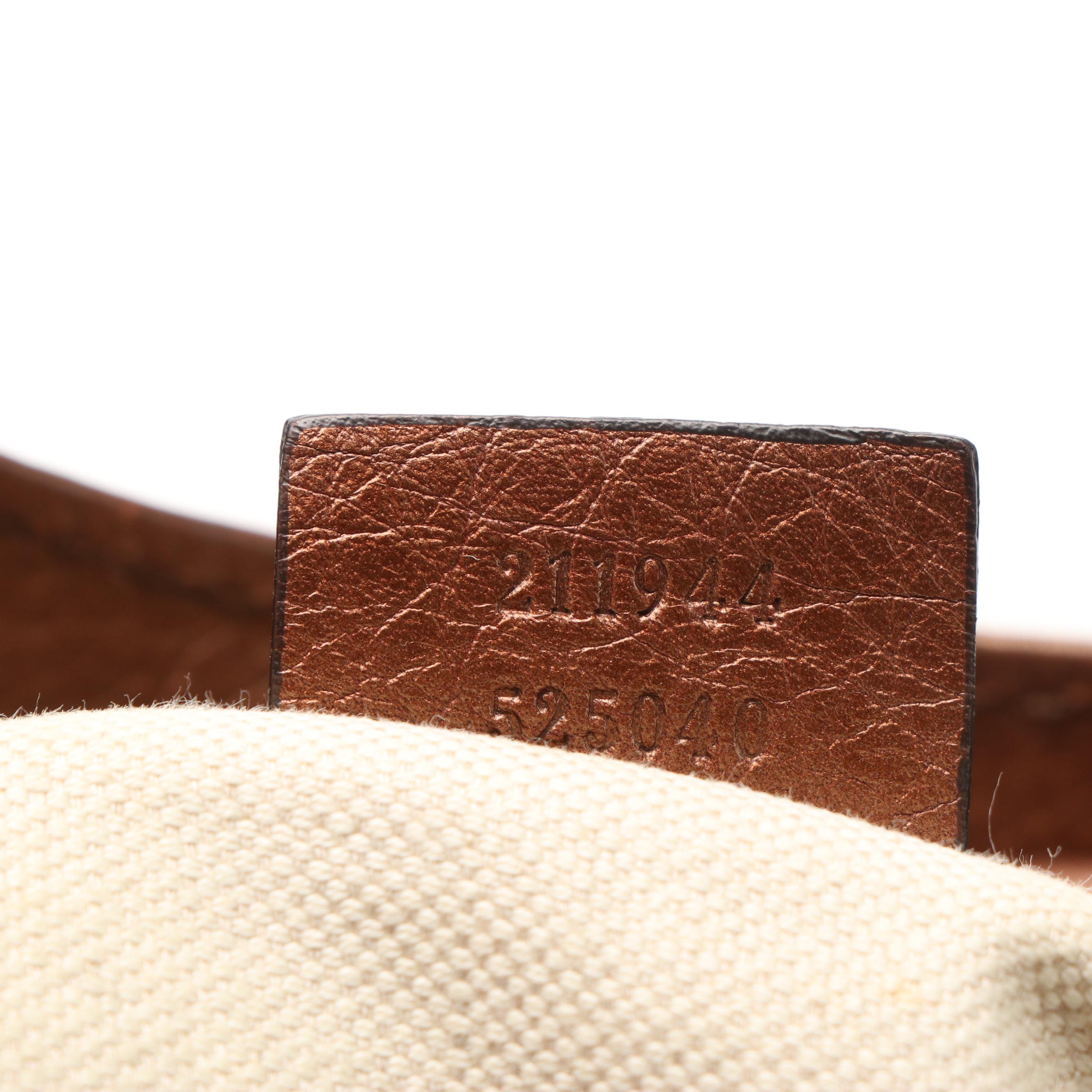 Gucci Sukey Handbag in Metallic Bronze Leather