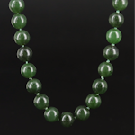 Vintage Nephrite Necklace with 14K Clasp