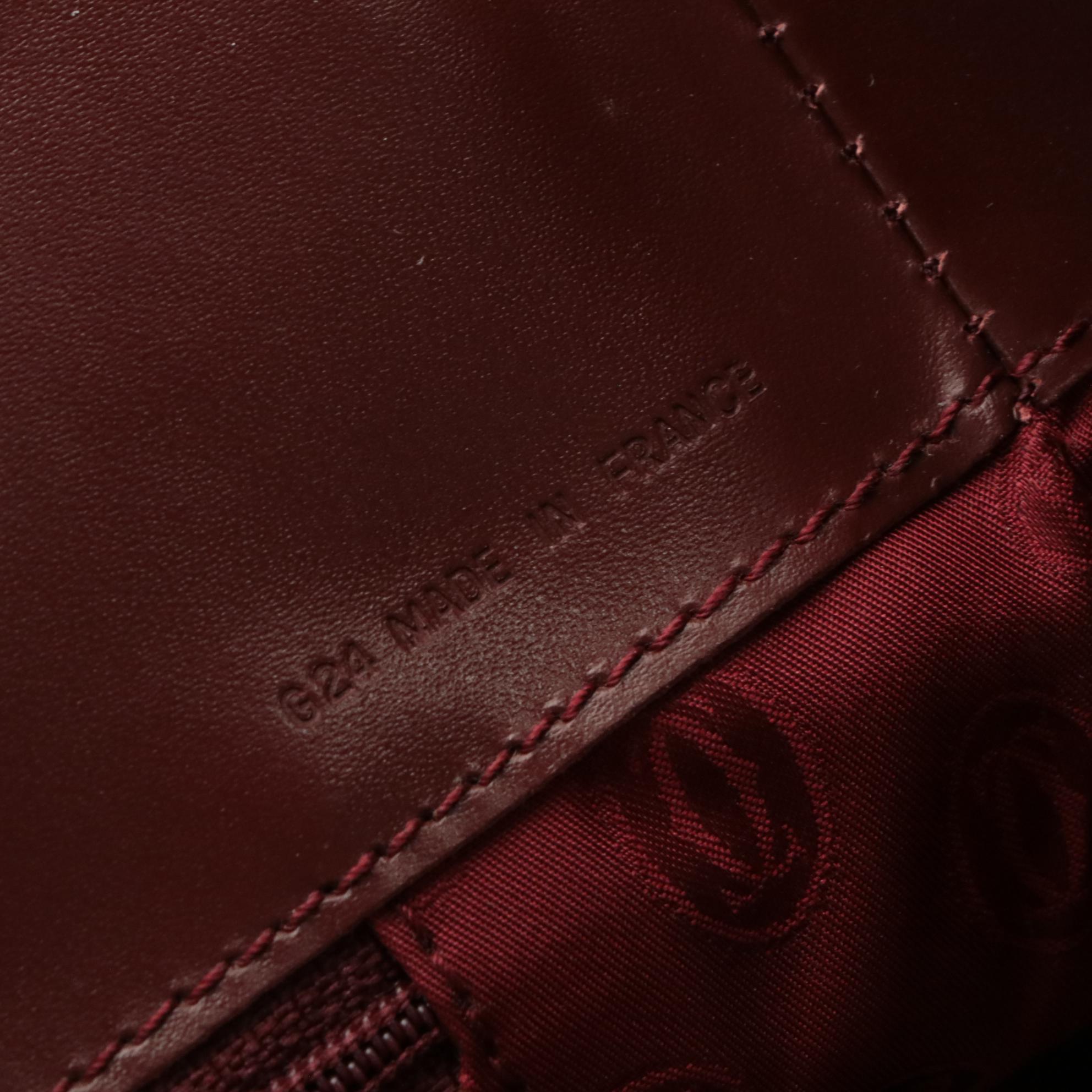 Cartier Les Must de Cartier Tall Tote in Burgundy Calfskin Leather