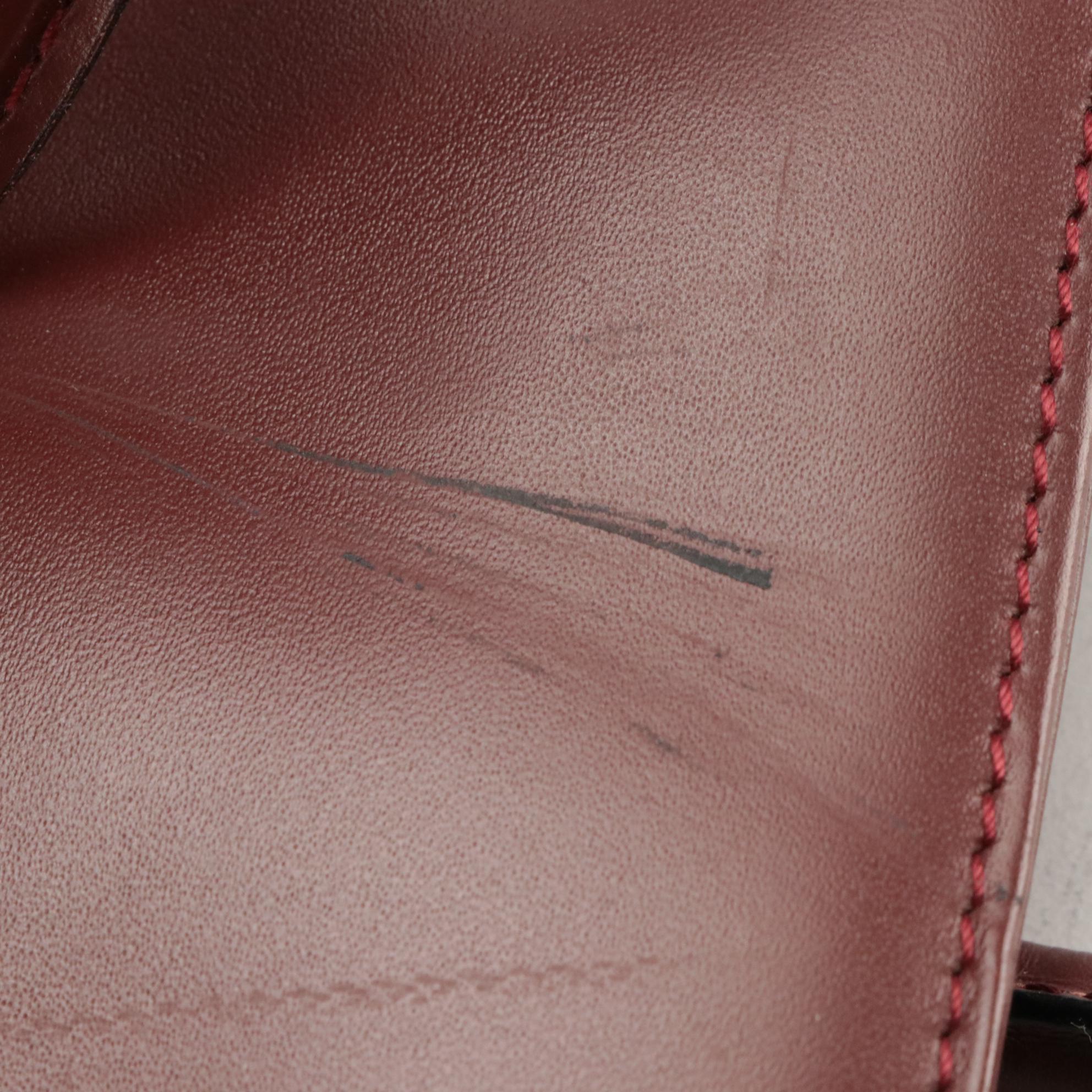 Cartier Les Must de Cartier Tall Tote in Burgundy Calfskin Leather