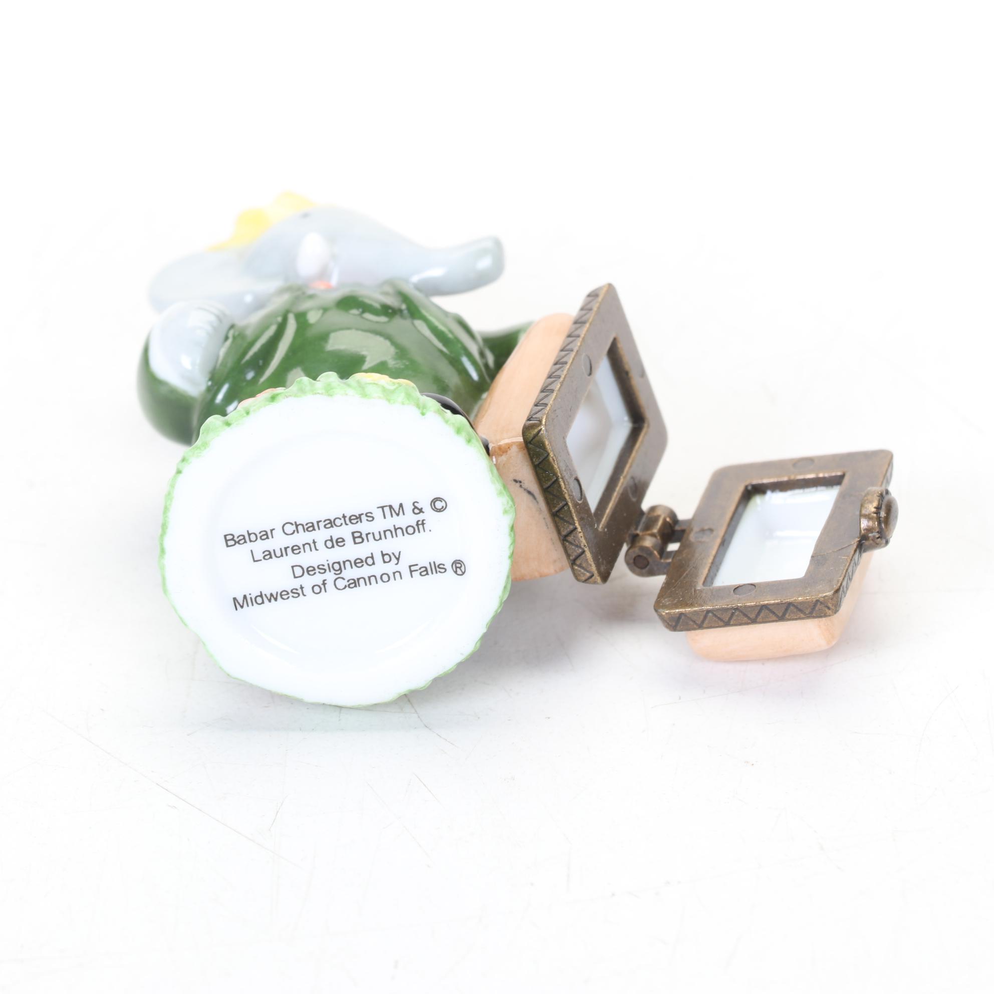 Midwest of Cannon Falls "Babar" Box, "Betty Lou" Silverplate Child Spoon & More