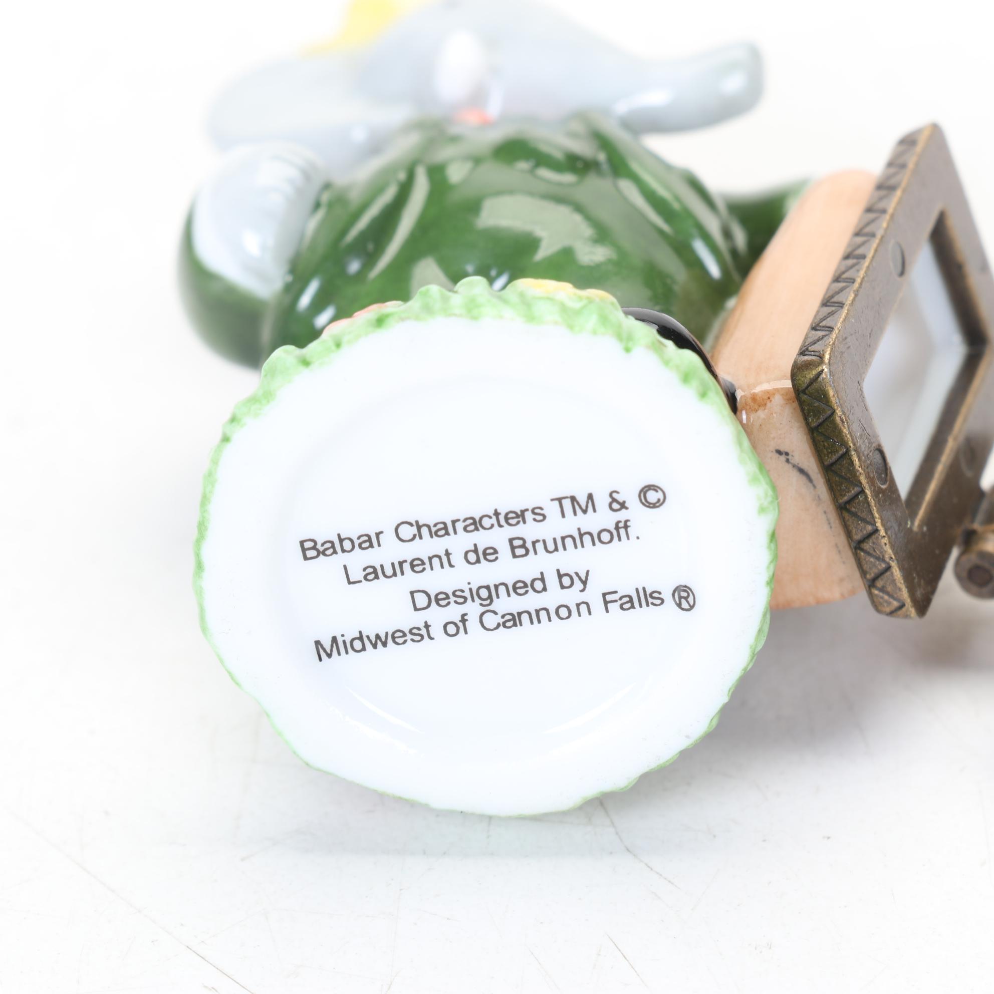 Midwest of Cannon Falls "Babar" Box, "Betty Lou" Silverplate Child Spoon & More