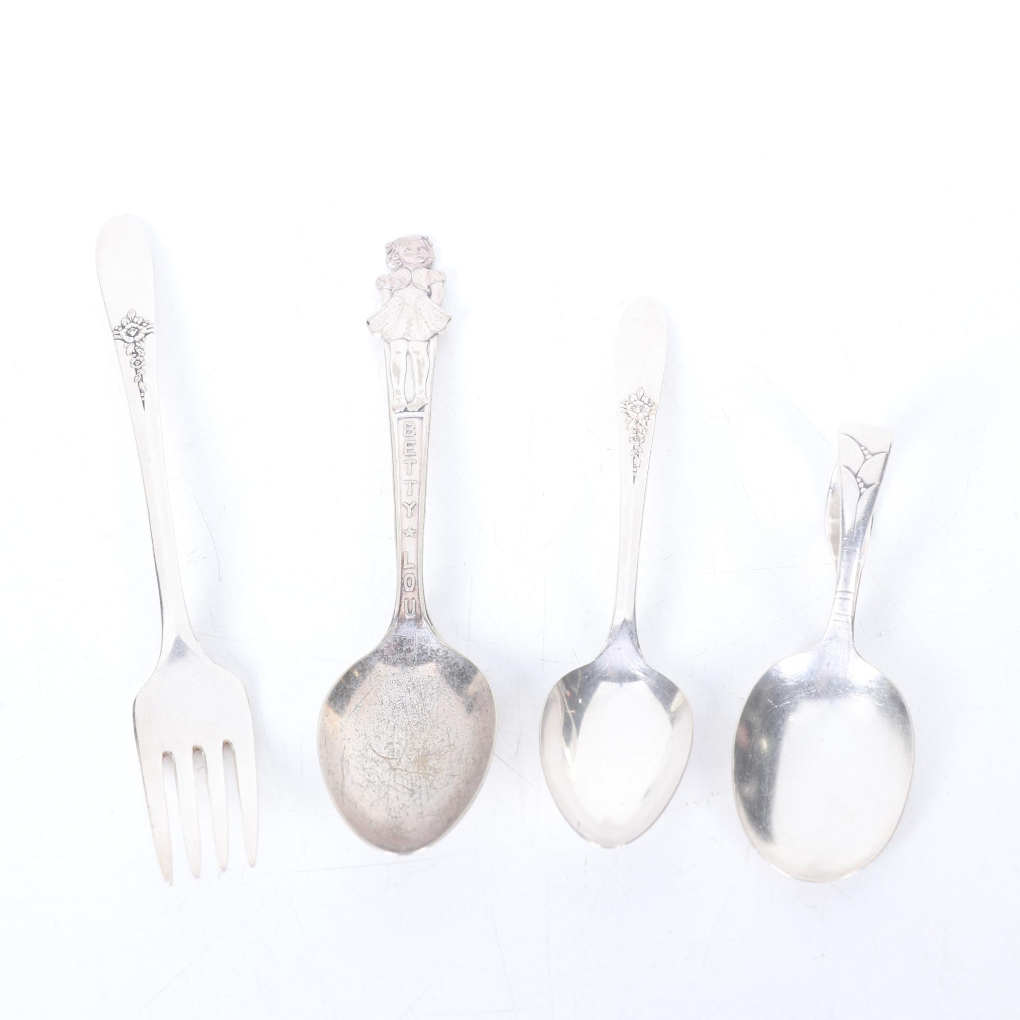 Midwest of Cannon Falls "Babar" Box, "Betty Lou" Silverplate Child Spoon & More