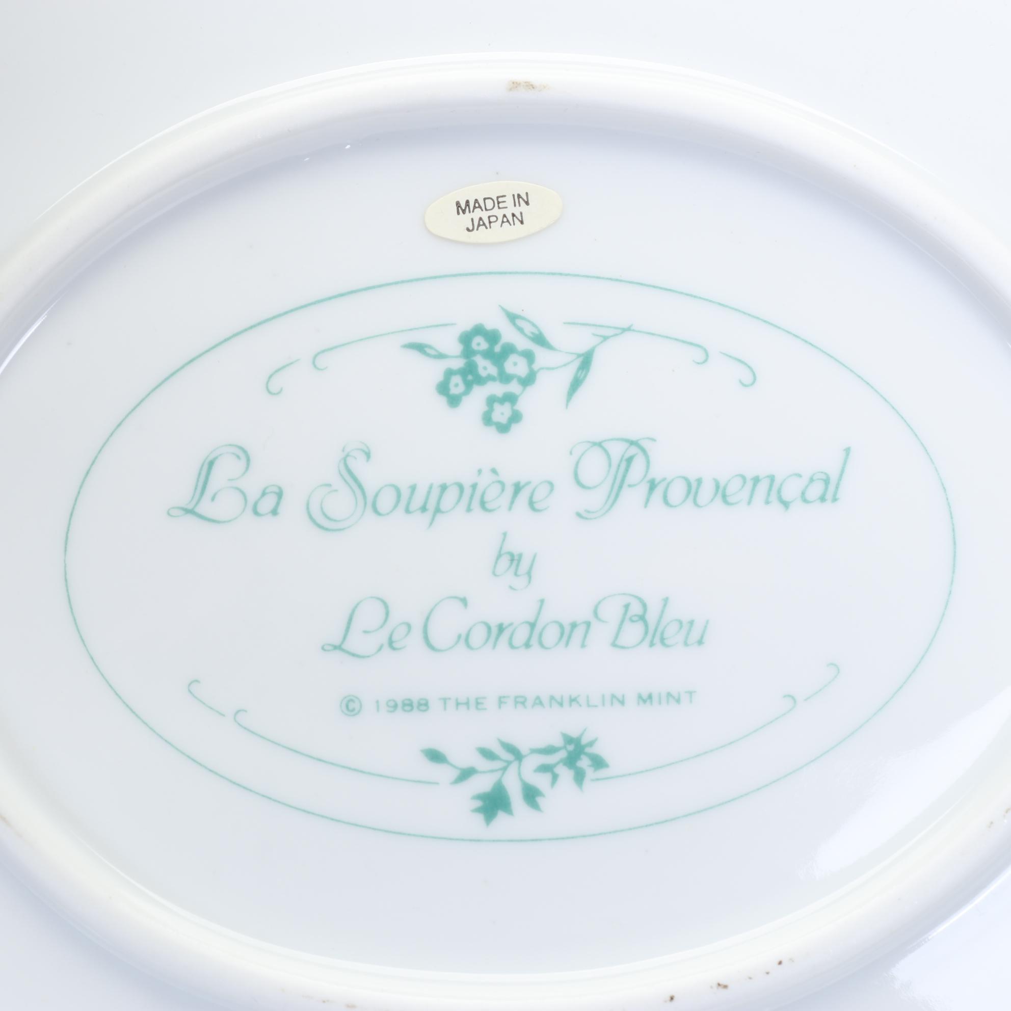 Le Cordon Bleu "La Soupiere Provencal" Floral Tureen Set for The Franklin Mint