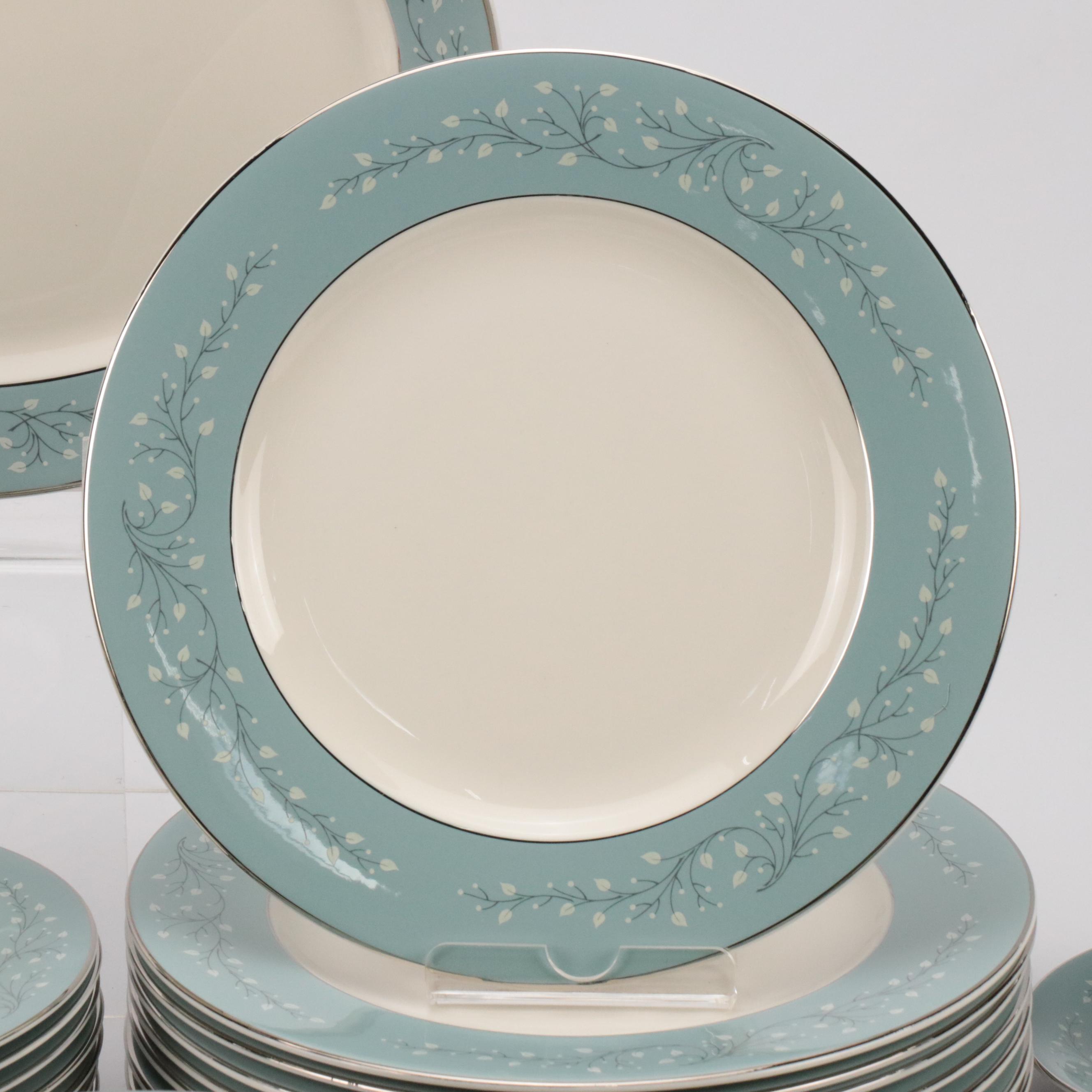 Syracuse "Minuet" Porcelain Dinner Plates, Salad Plates, and More