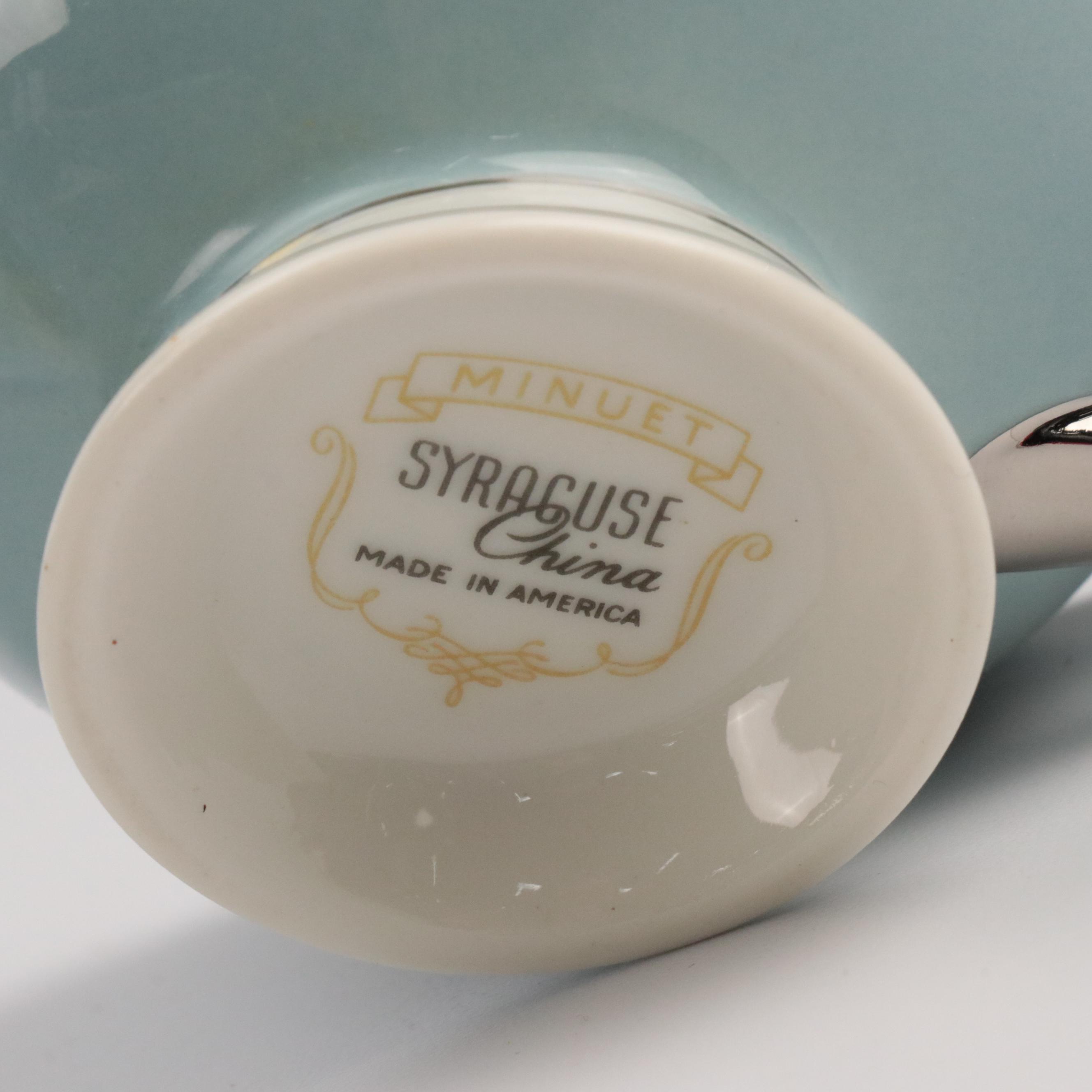 Syracuse "Minuet" Porcelain Dinner Plates, Salad Plates, and More