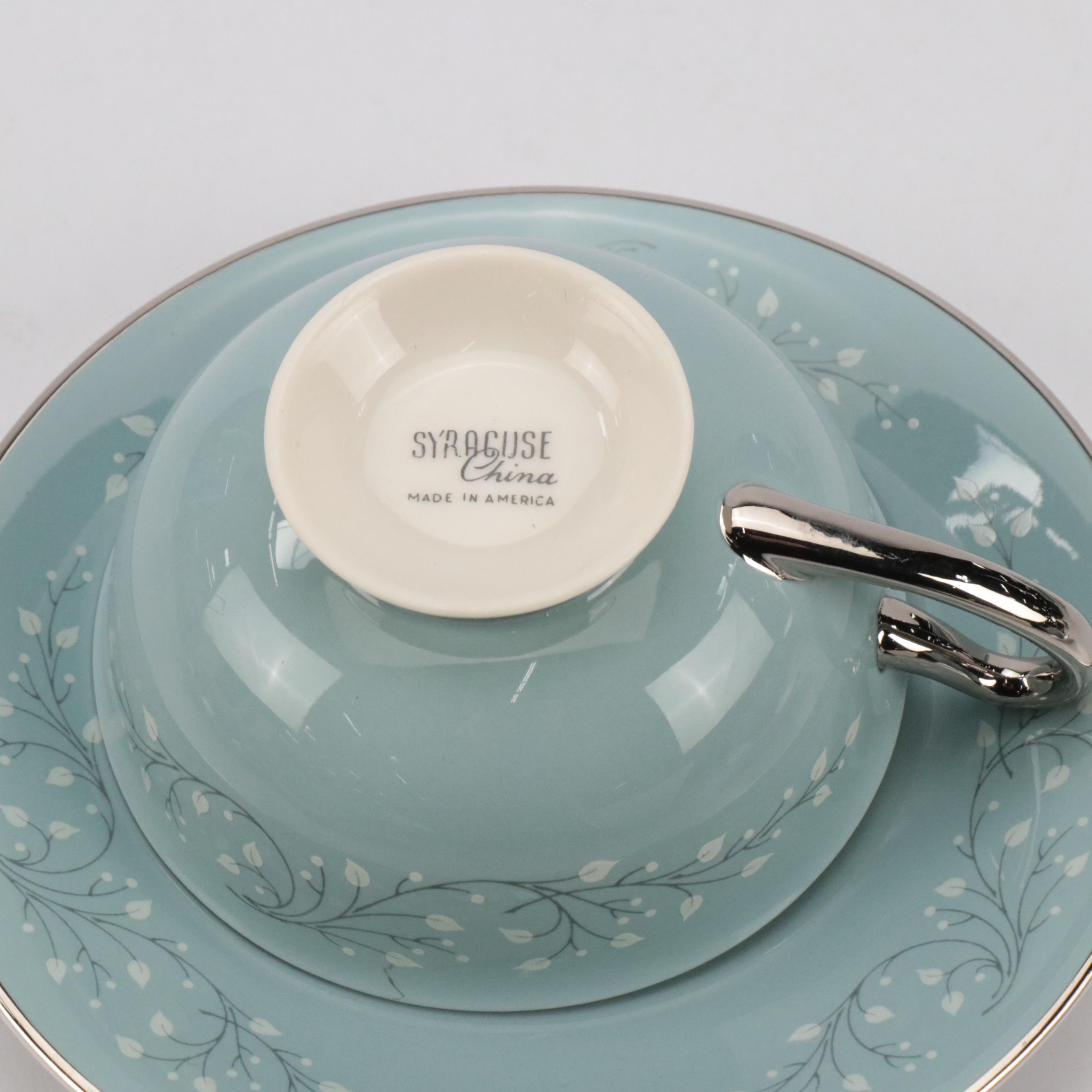 Syracuse "Minuet" Porcelain Dinner Plates, Salad Plates, and More