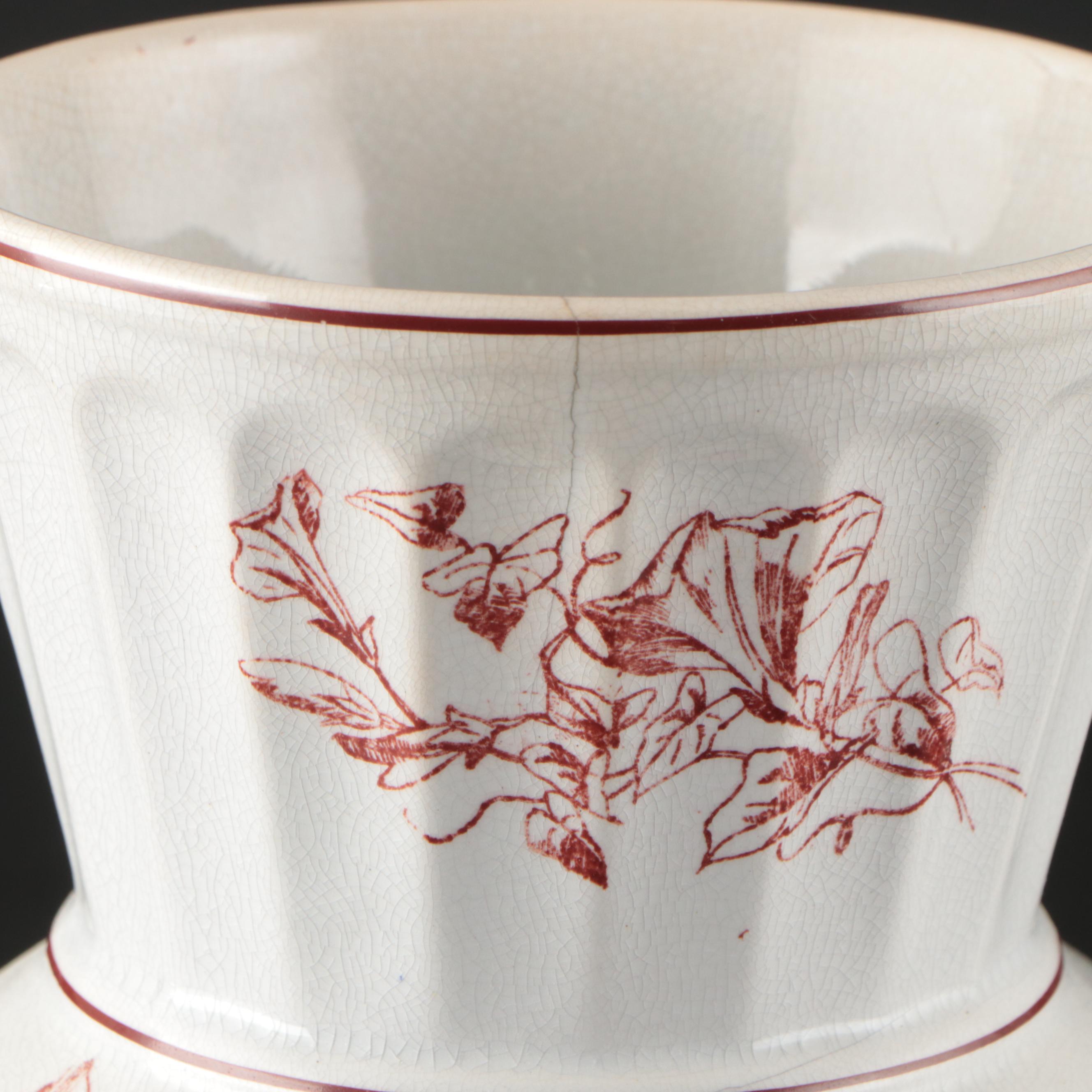 Knowles, Taylor & Knowles "Ionic" Partial Chamber Set and Vodrey Chamber Pot