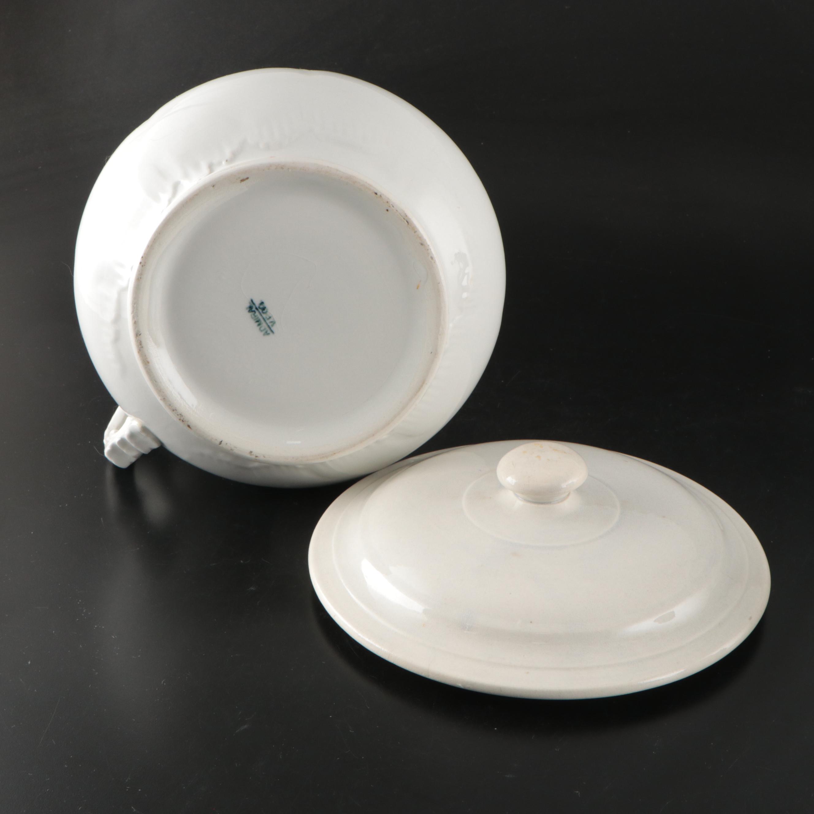 Knowles, Taylor & Knowles "Ionic" Partial Chamber Set and Vodrey Chamber Pot