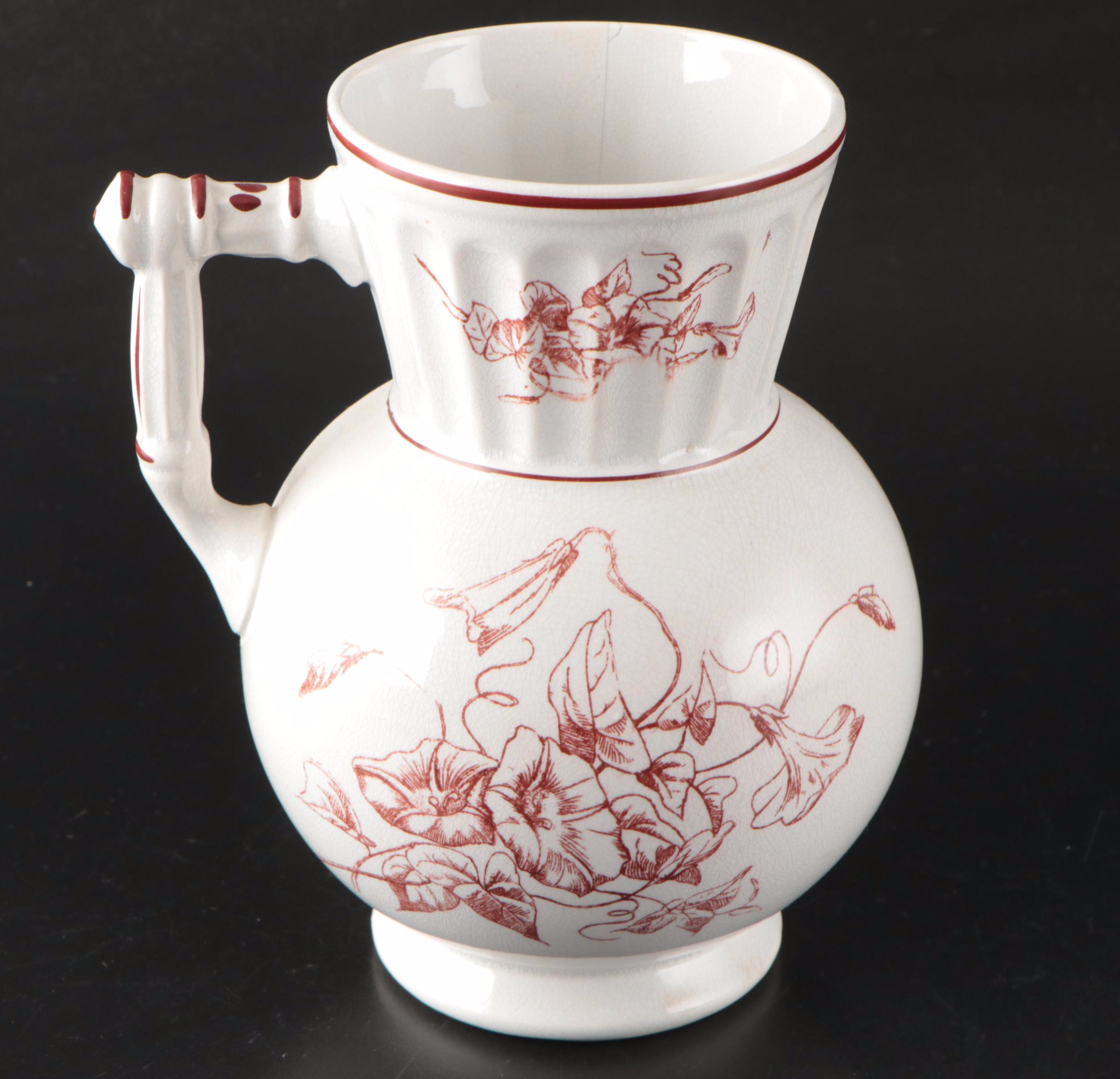 Knowles, Taylor & Knowles "Ionic" Partial Chamber Set and Vodrey Chamber Pot