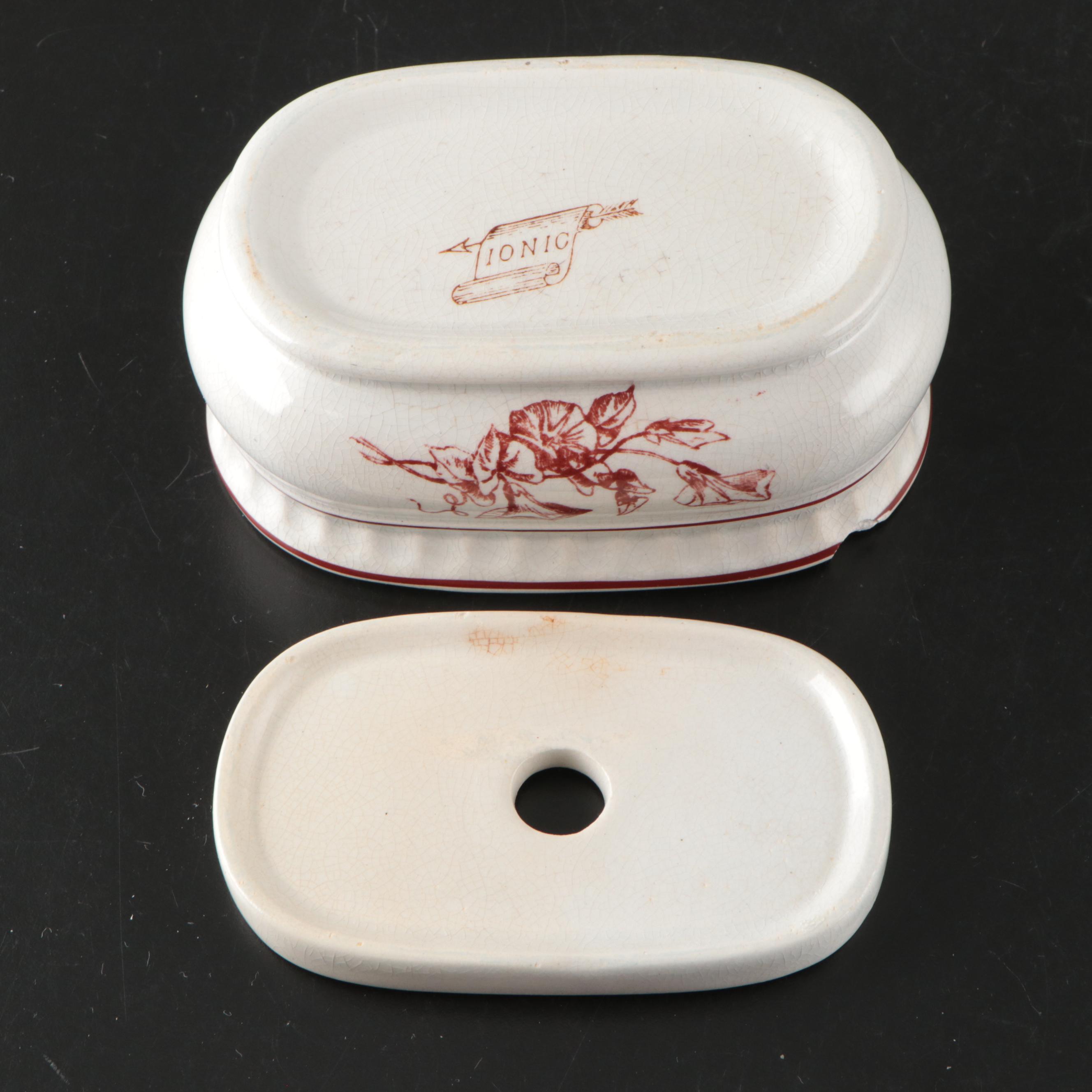 Knowles, Taylor & Knowles "Ionic" Partial Chamber Set and Vodrey Chamber Pot