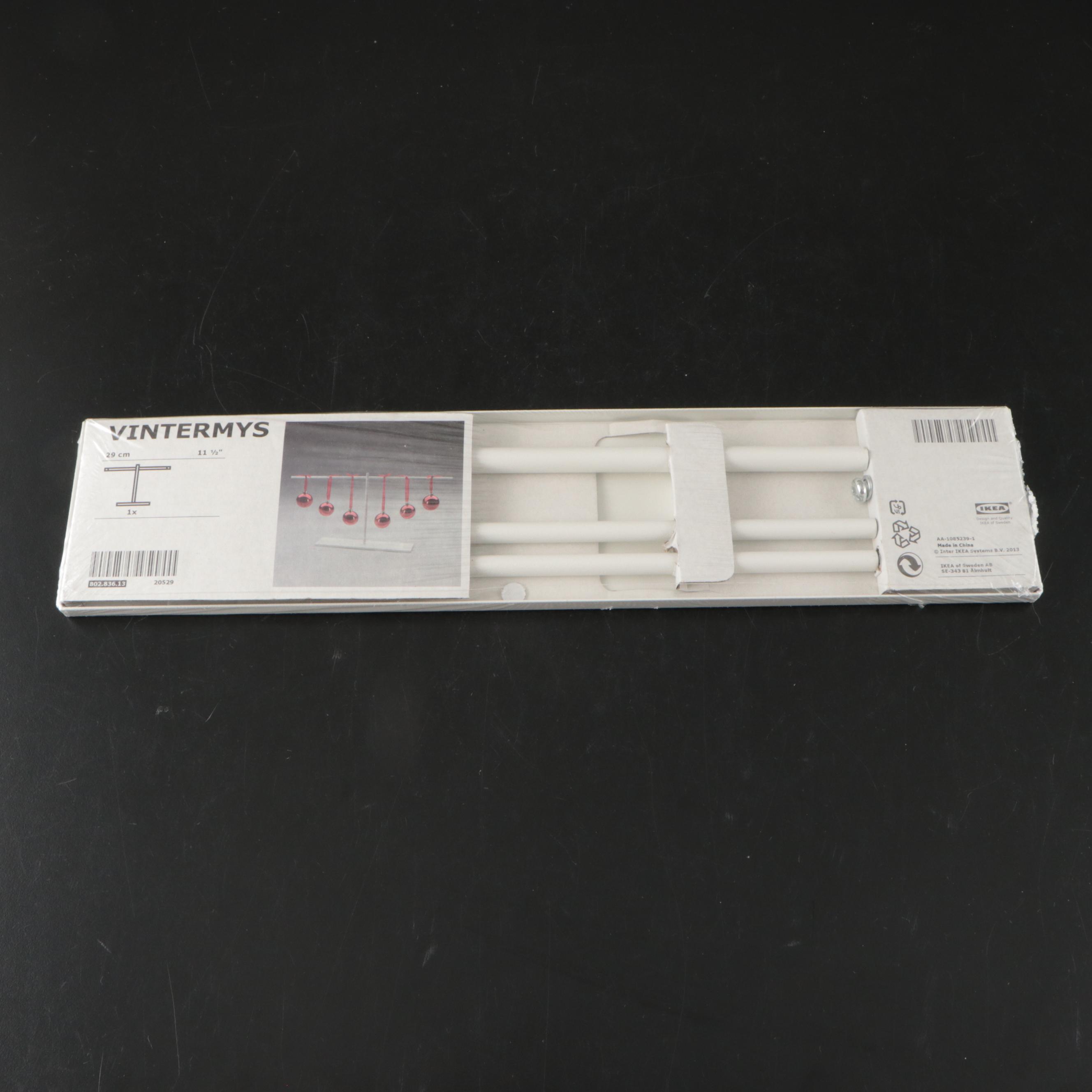 IKEA LED Lamp, Floating Shelves, Vintermys Ornament Hanger, More