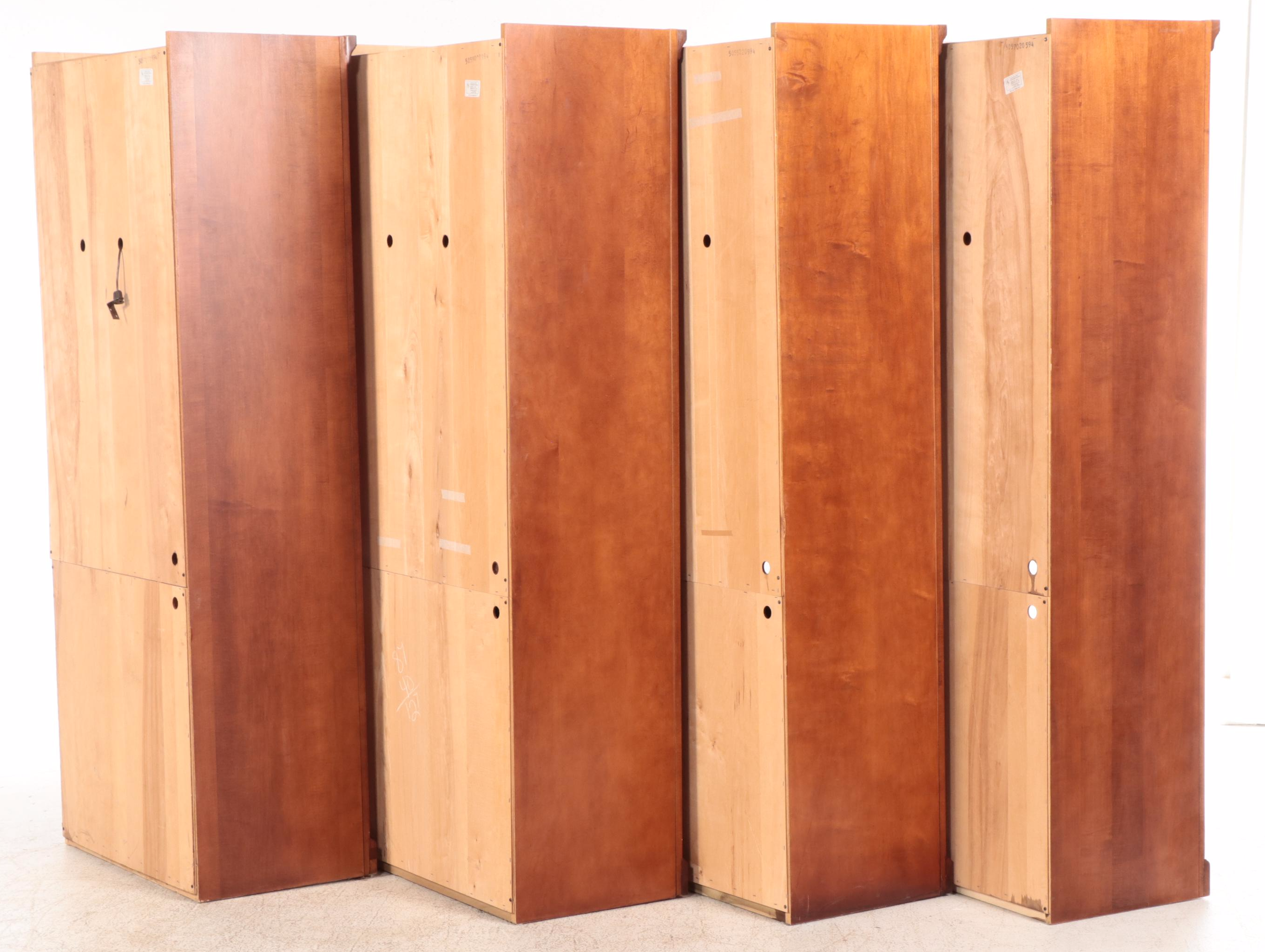 Riverside Furniture Cherry-Finish Wood Wall Unit Bookcases