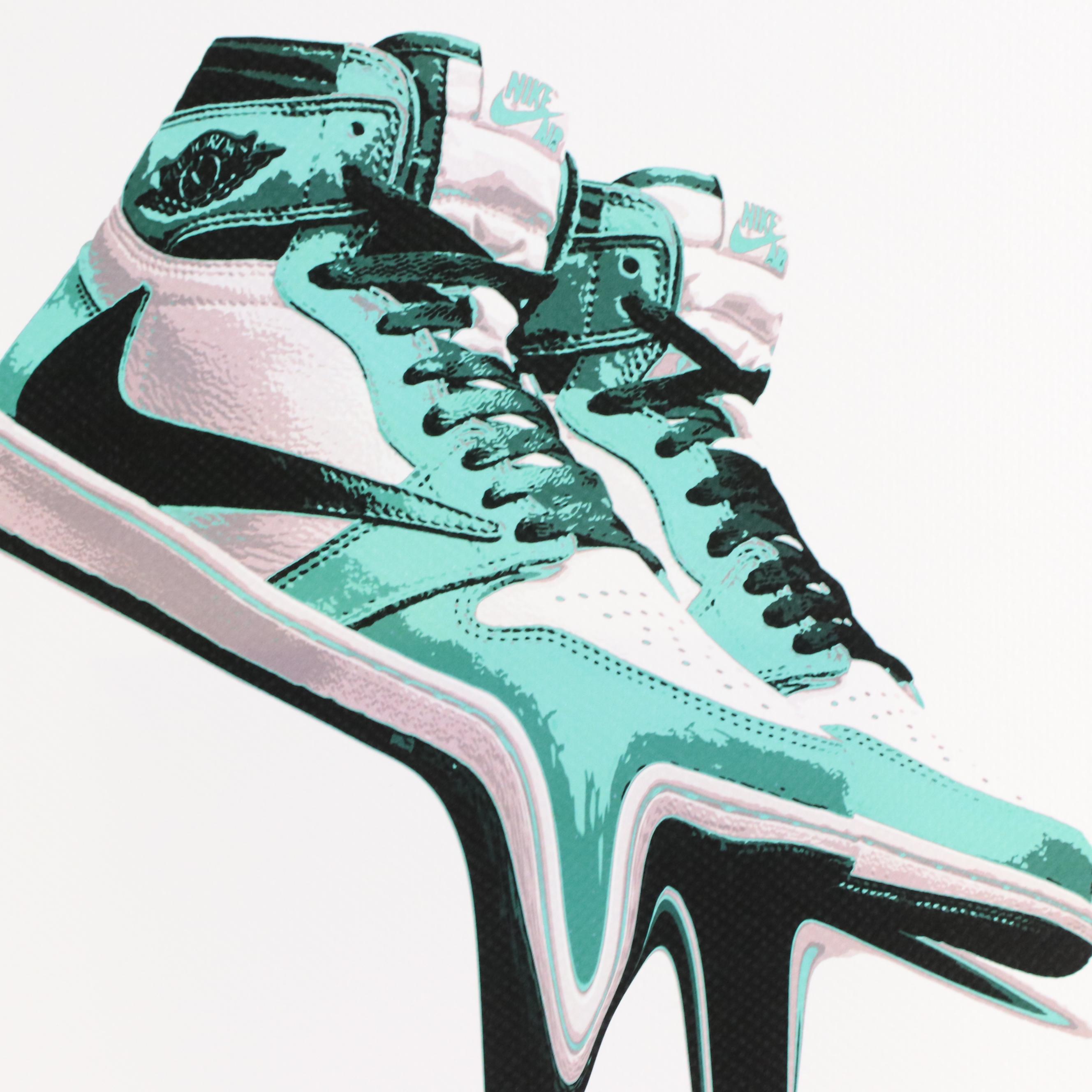 Death NYC Pop Art Graphic of Nike Air Jordans Money Drip, 2023