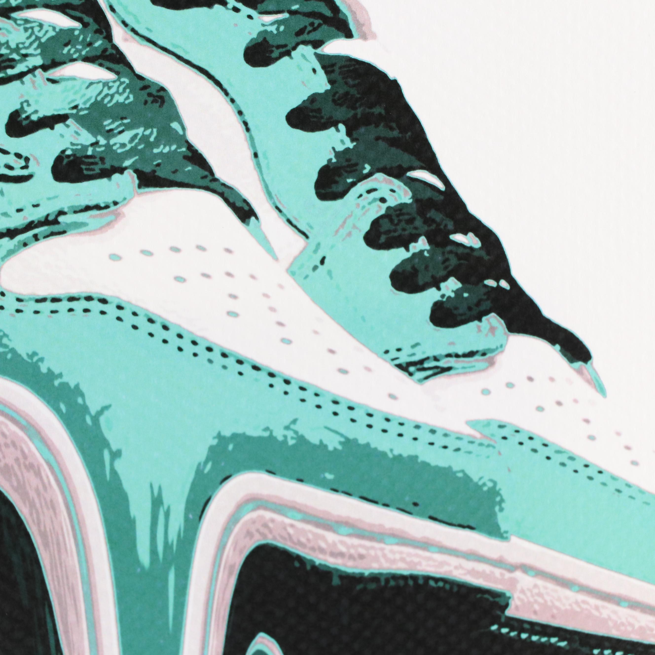 Death NYC Pop Art Graphic of Nike Air Jordans Money Drip, 2023