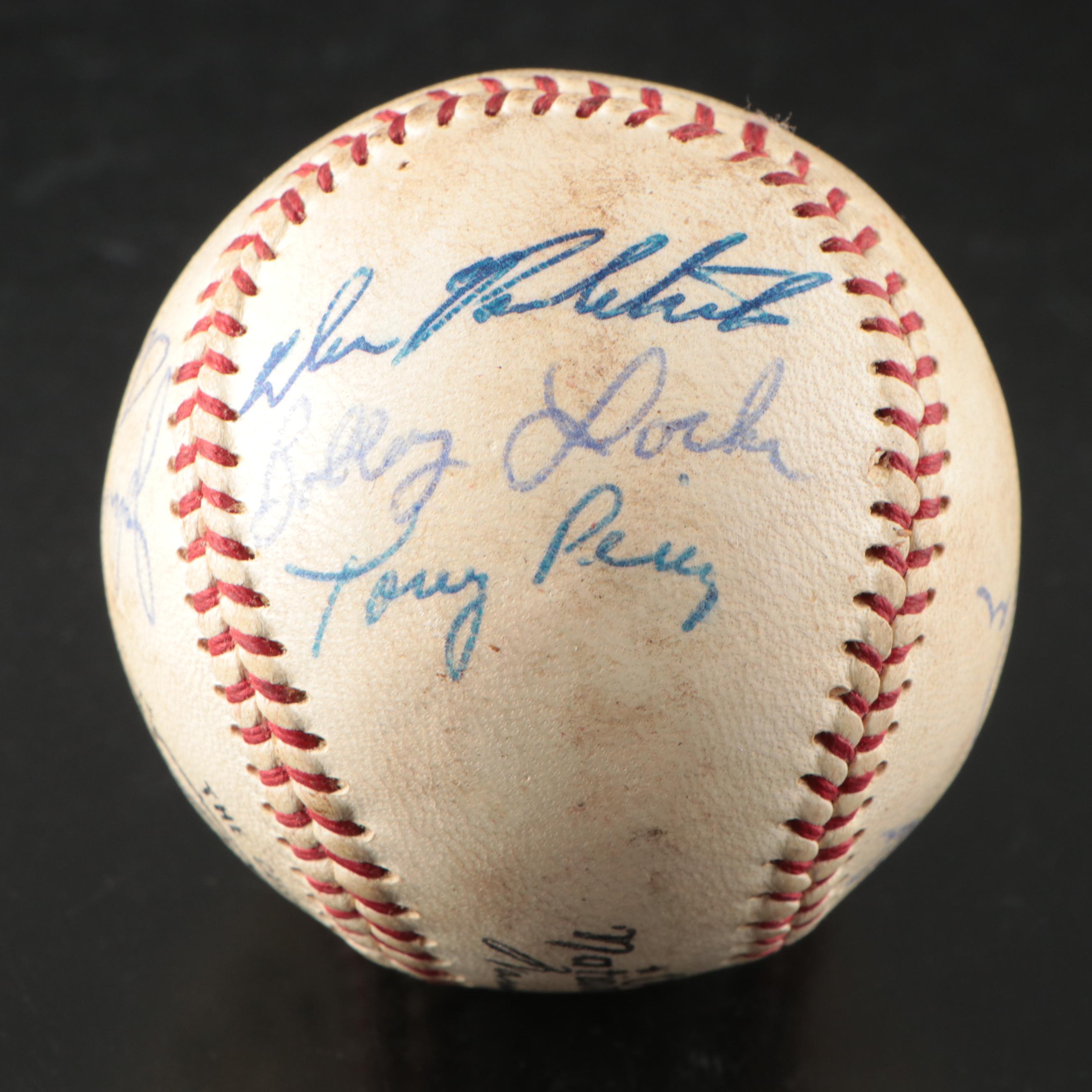 1965 Cincinnati Reds Team Signed Spalding Baseball with Rose, Nuxhall, and More