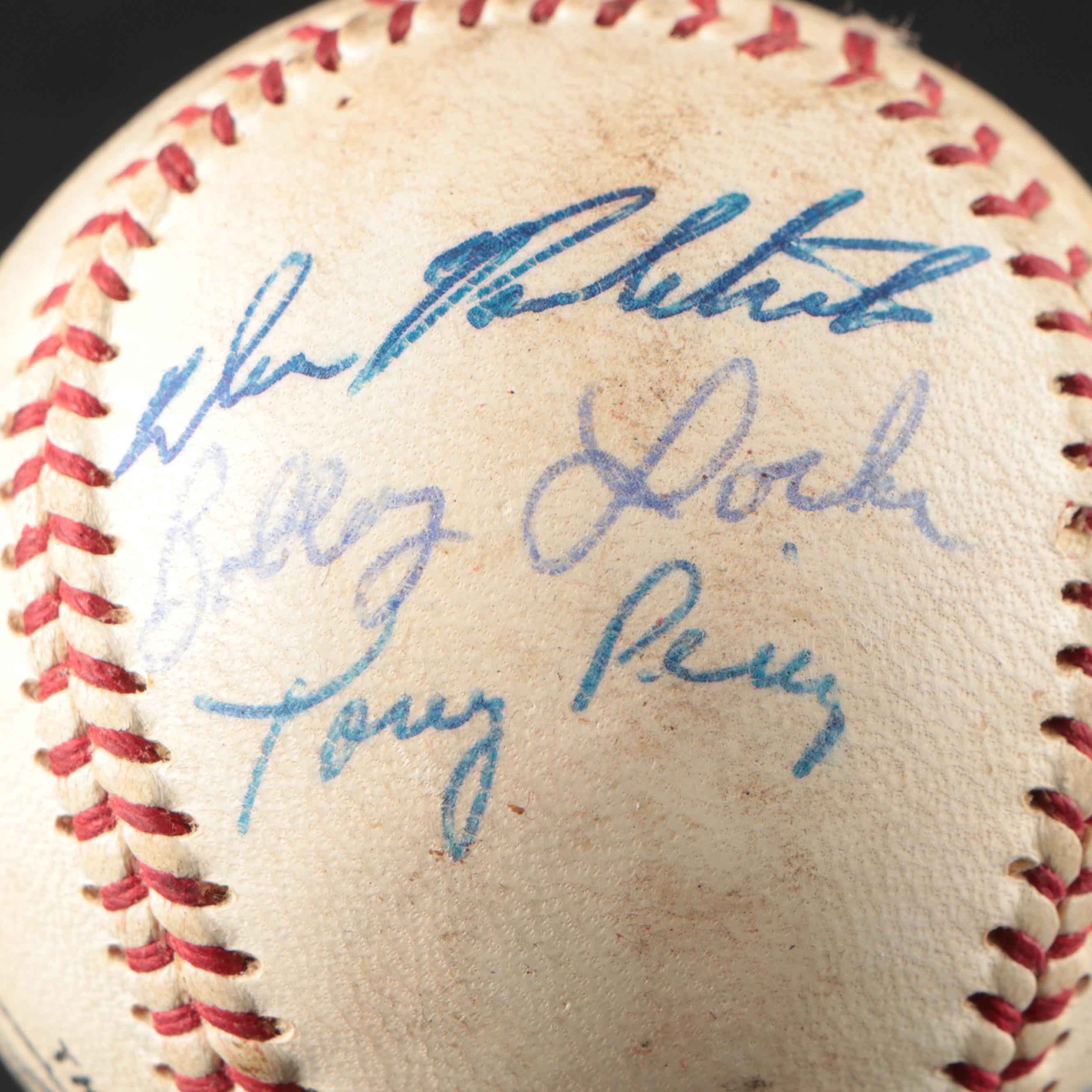1965 Cincinnati Reds Team Signed Spalding Baseball with Rose, Nuxhall, and More