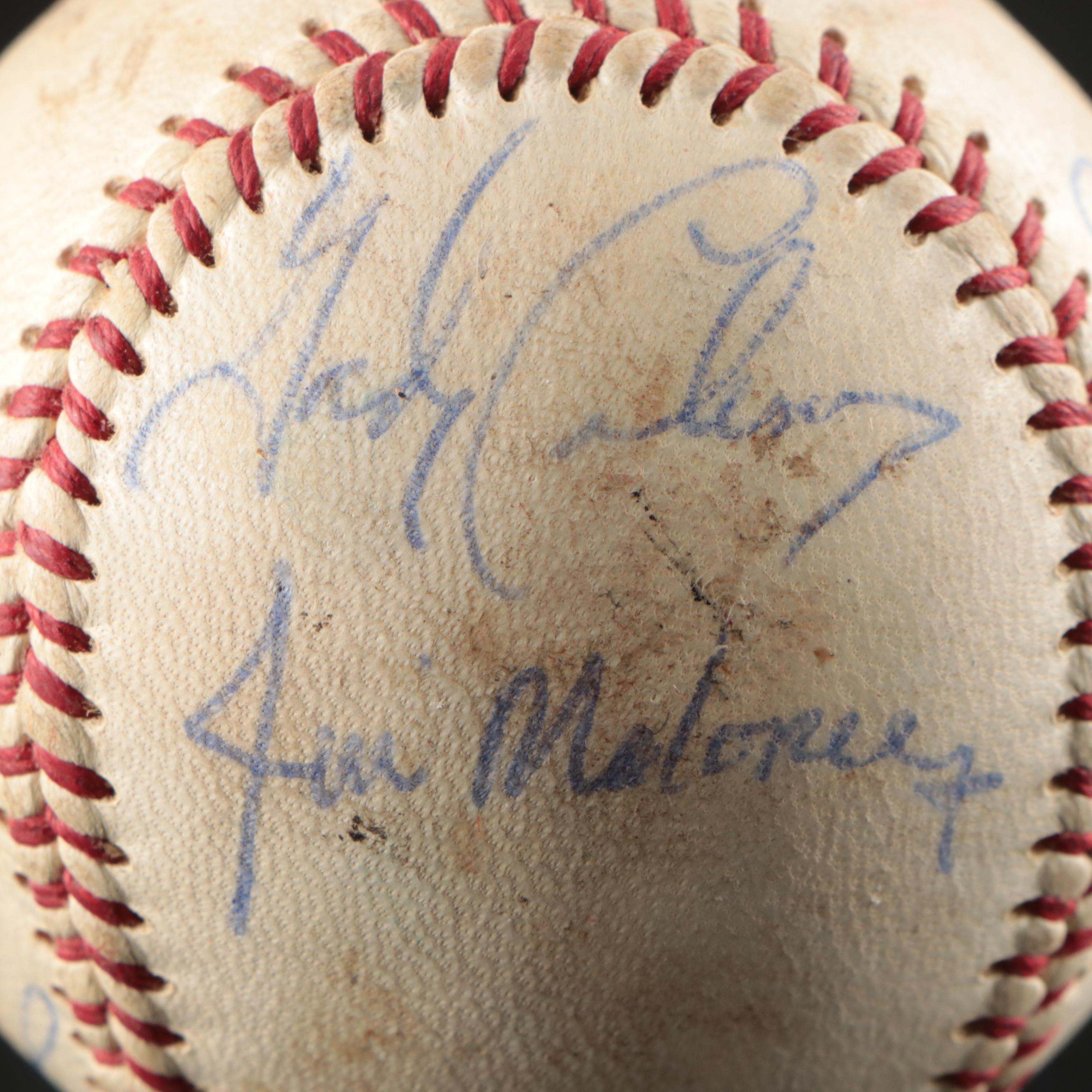 1965 Cincinnati Reds Team Signed Spalding Baseball with Rose, Nuxhall, and More
