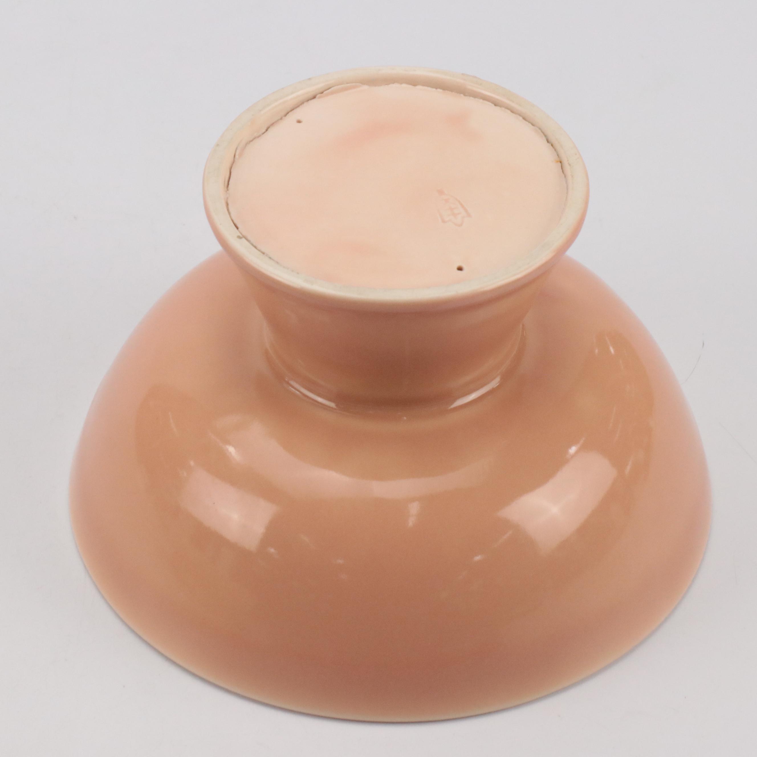 Kenton Hills Ceramic Footed Bowl and Plate, Mid 20th Century