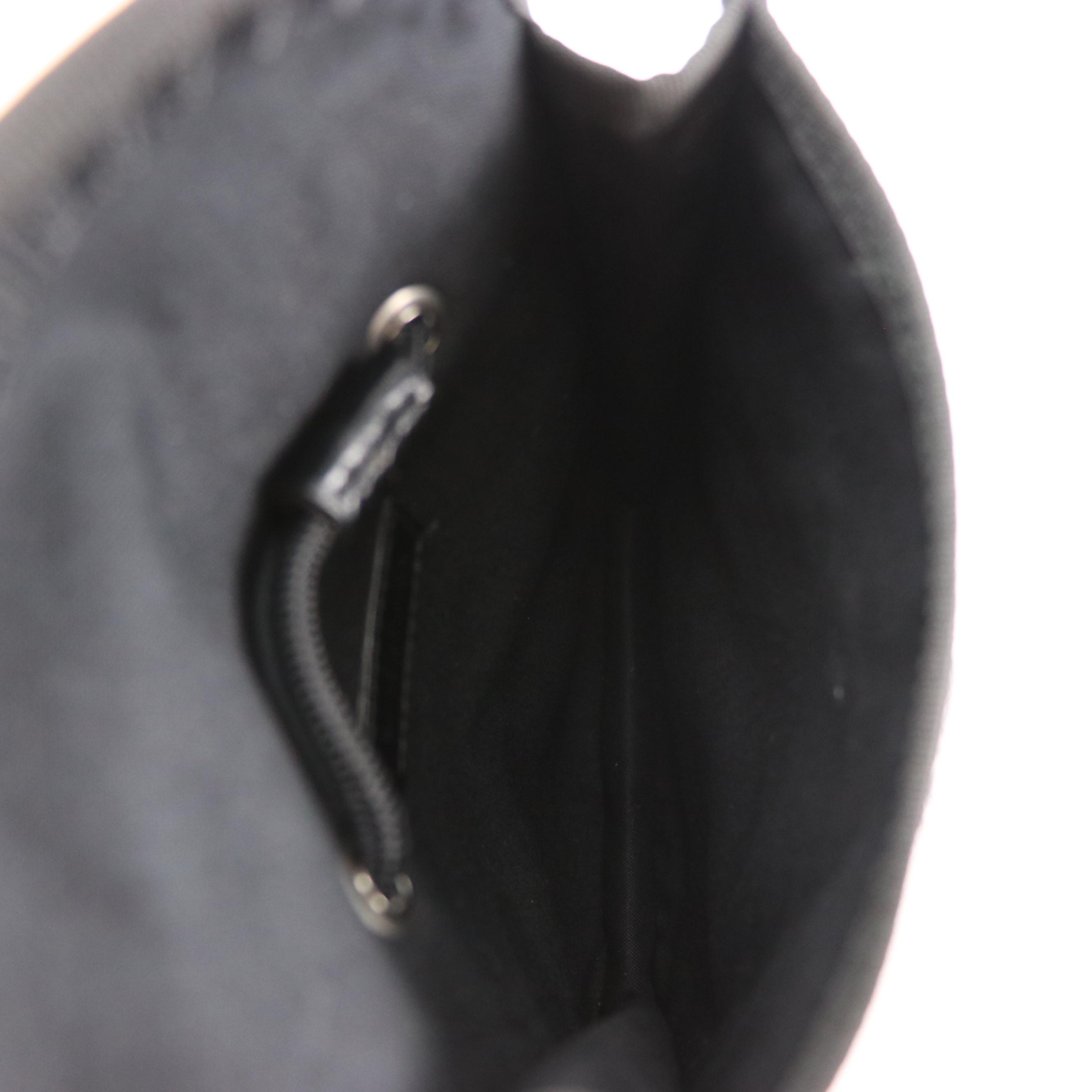 Balenciaga Explorer Crossbody Pouch in Navy Blue/Red Logo Print Nylon