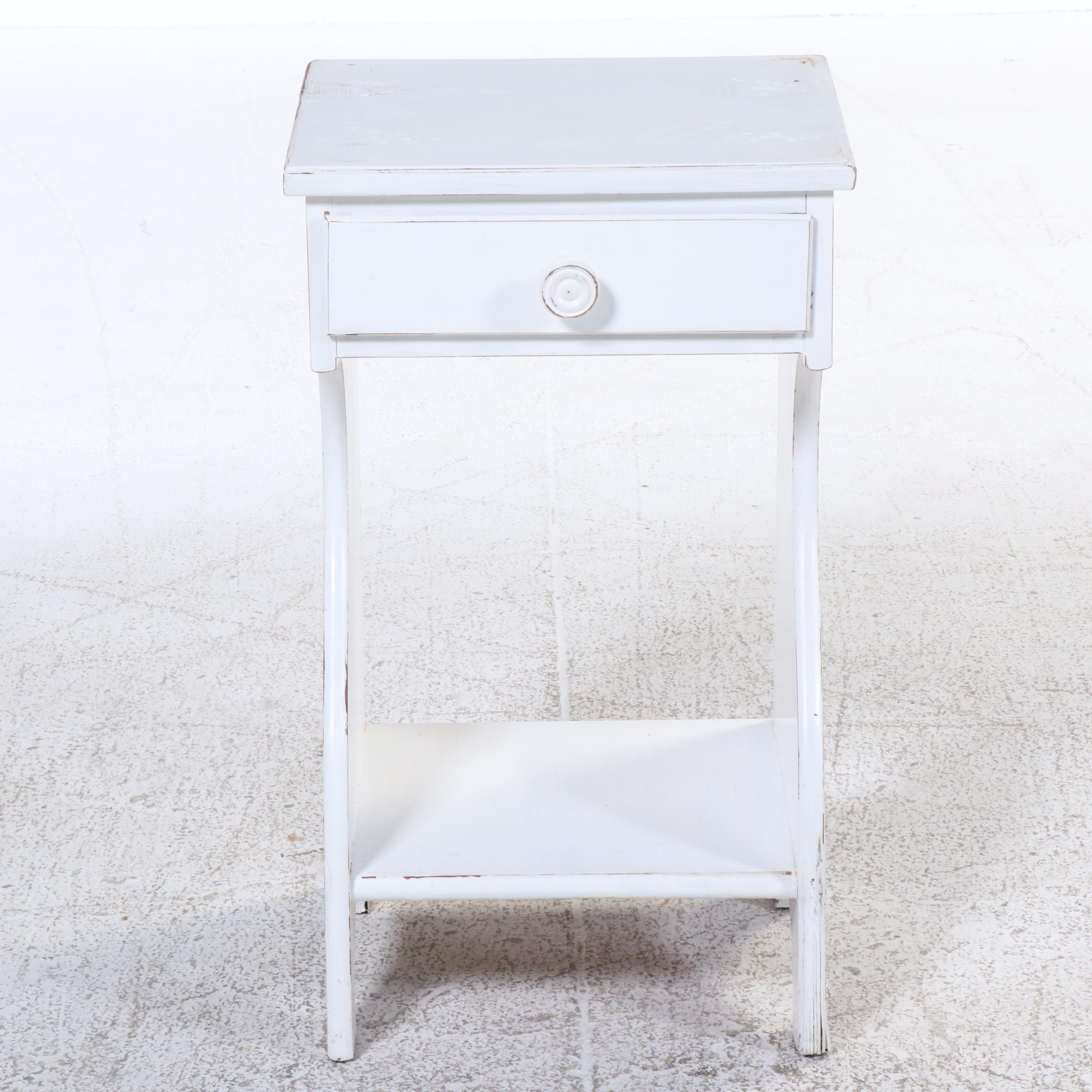 Painted Wood Chest of Drawers, Desk and Side Table, Mid-20th Century