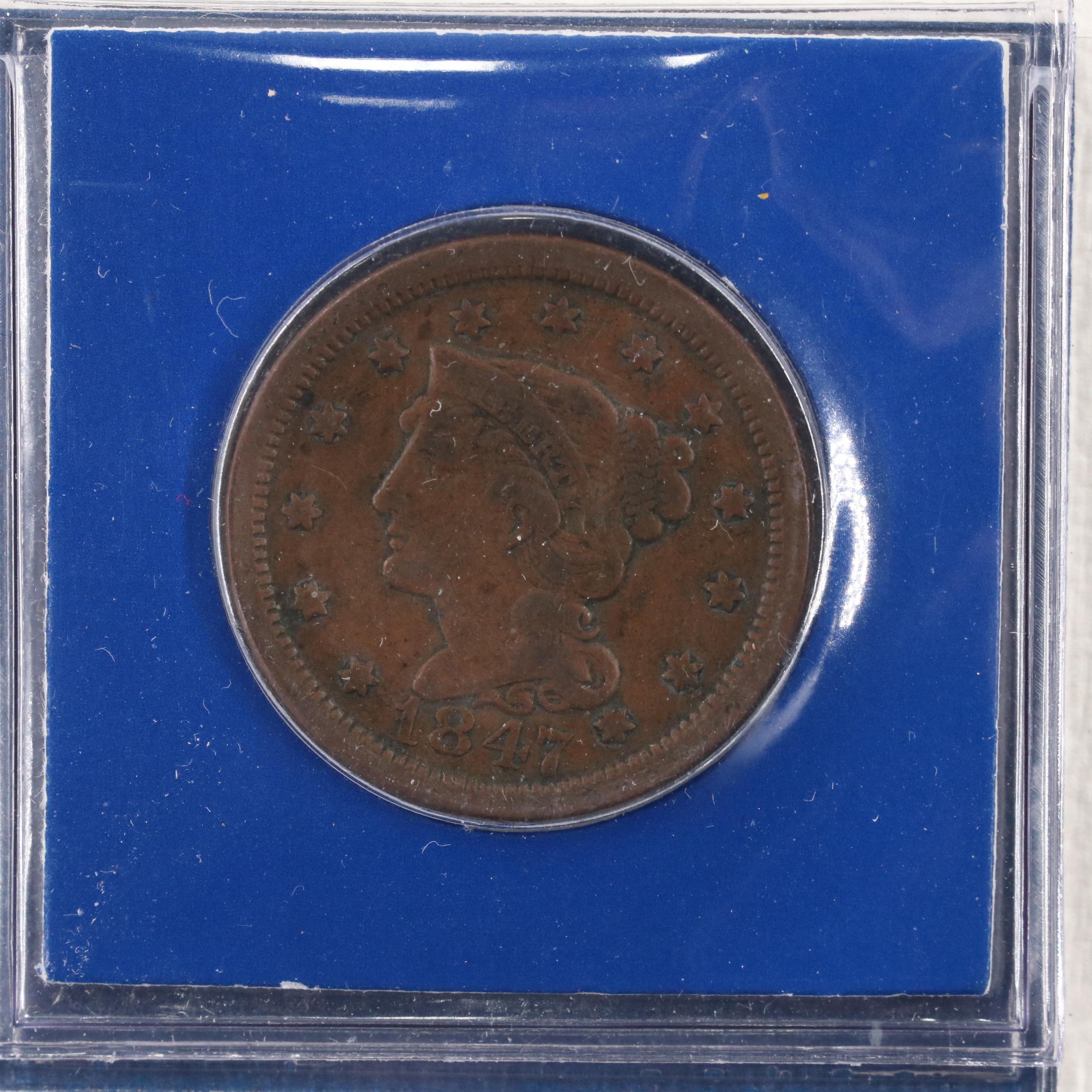 "Nineteenth Century American Coins" Coin and Stamp Set