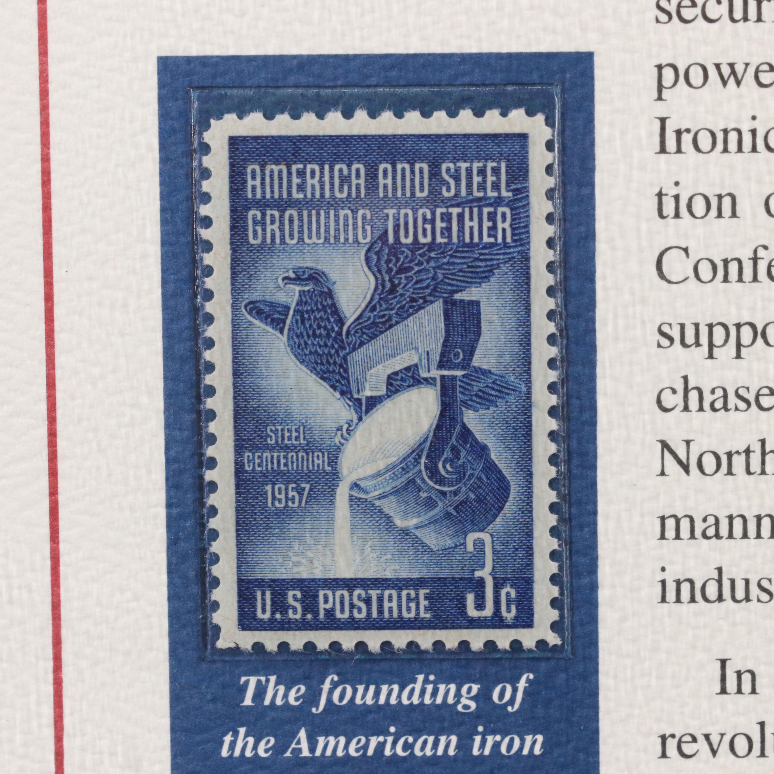 "Nineteenth Century American Coins" Coin and Stamp Set