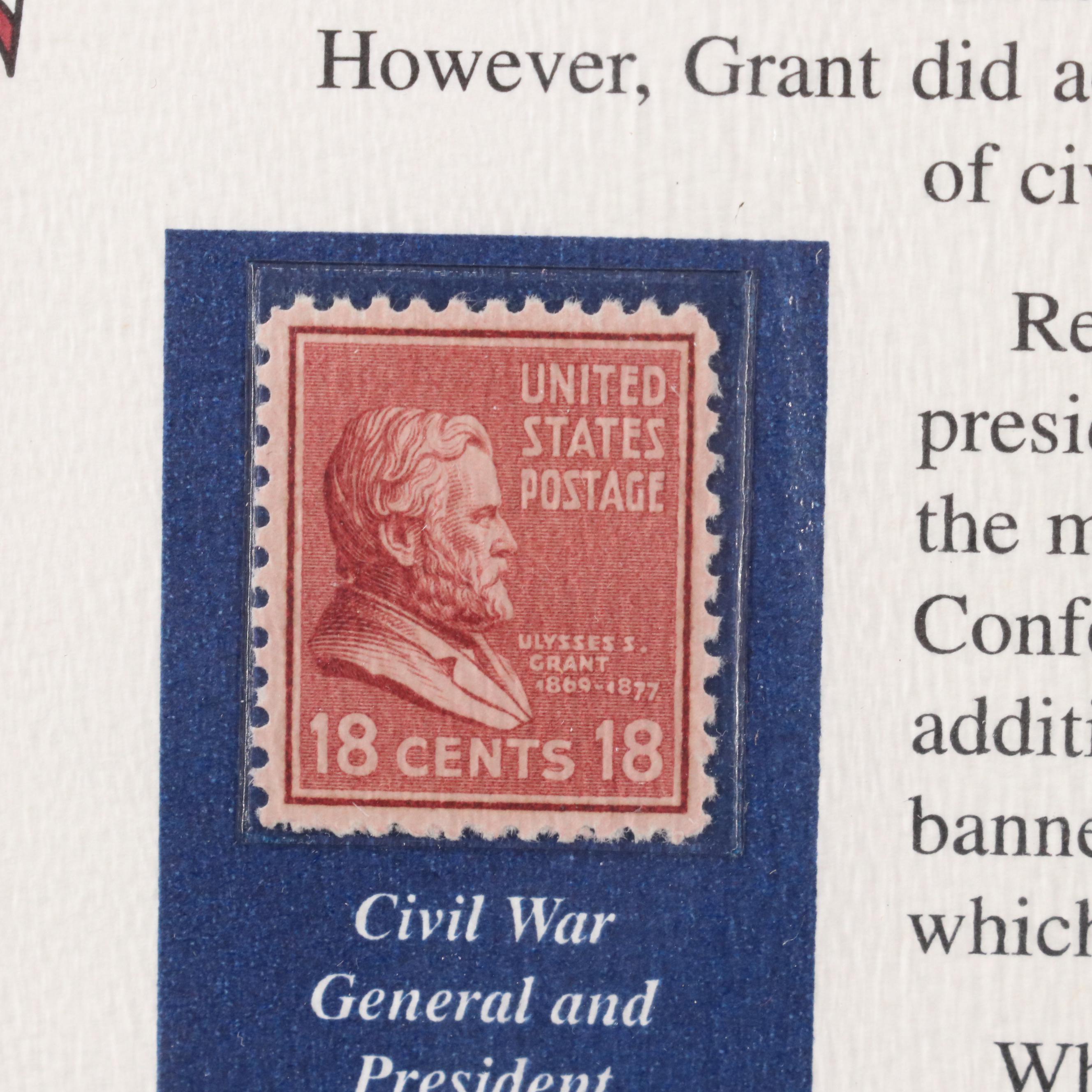 "Nineteenth Century American Coins" Coin and Stamp Set