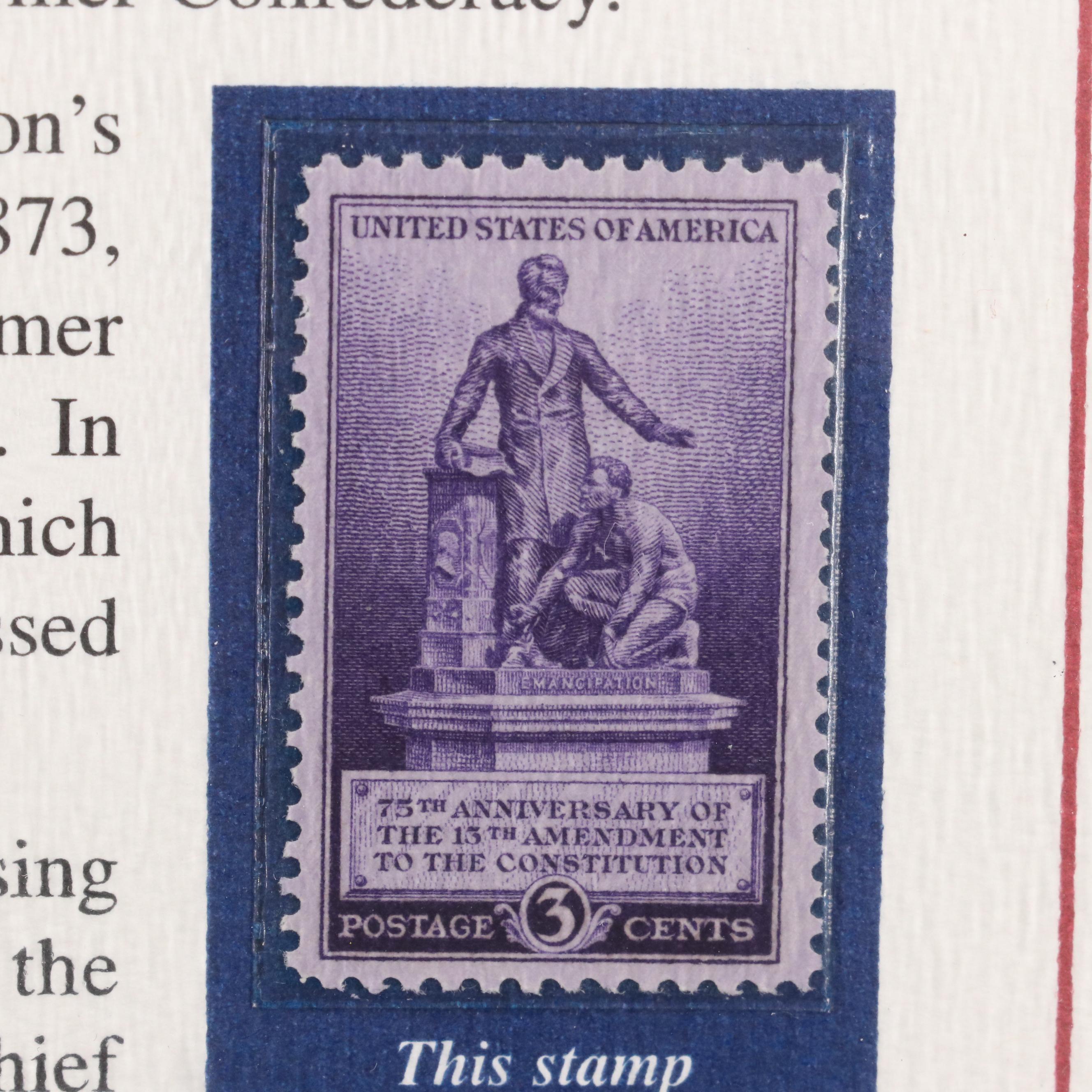"Nineteenth Century American Coins" Coin and Stamp Set