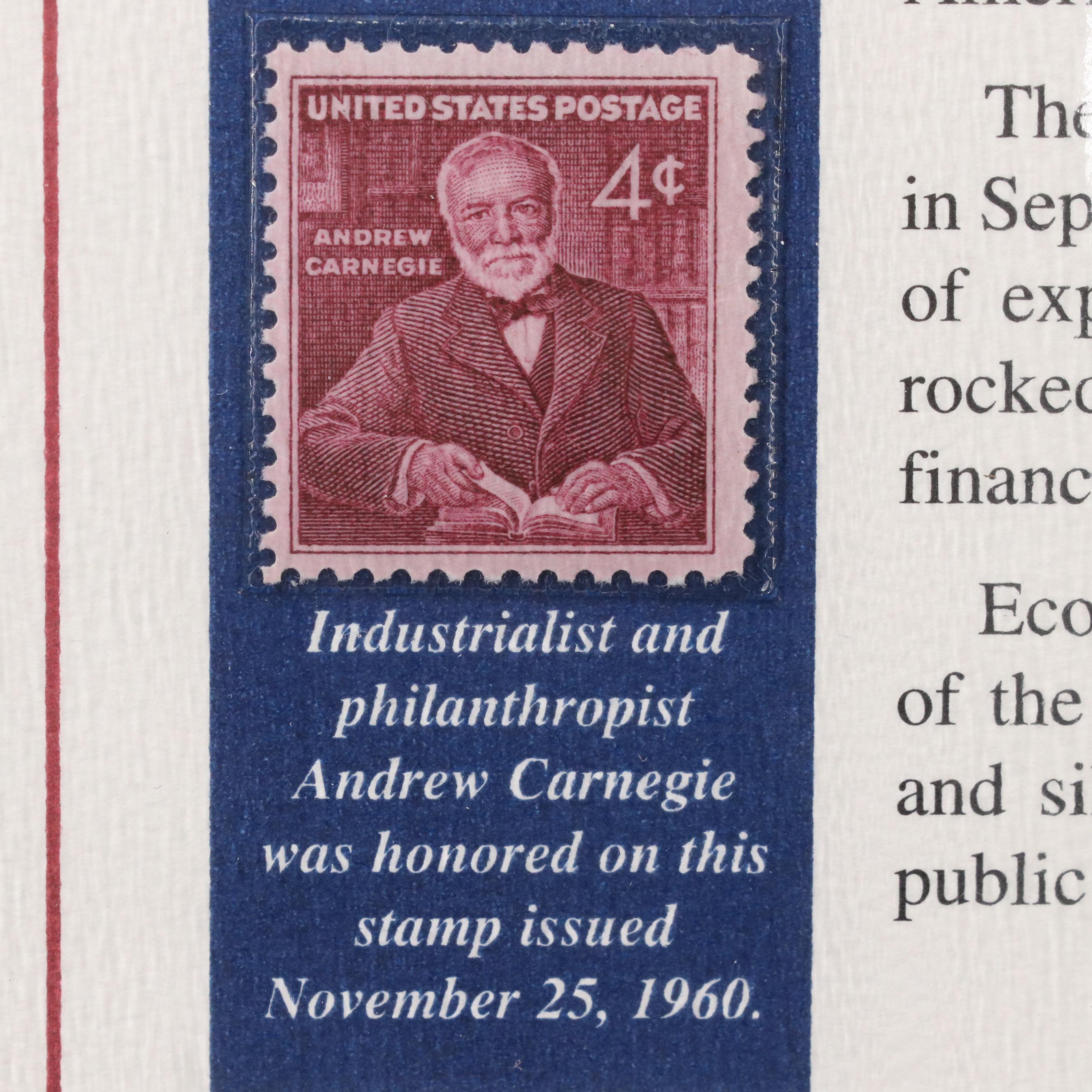 "Nineteenth Century American Coins" Coin and Stamp Set