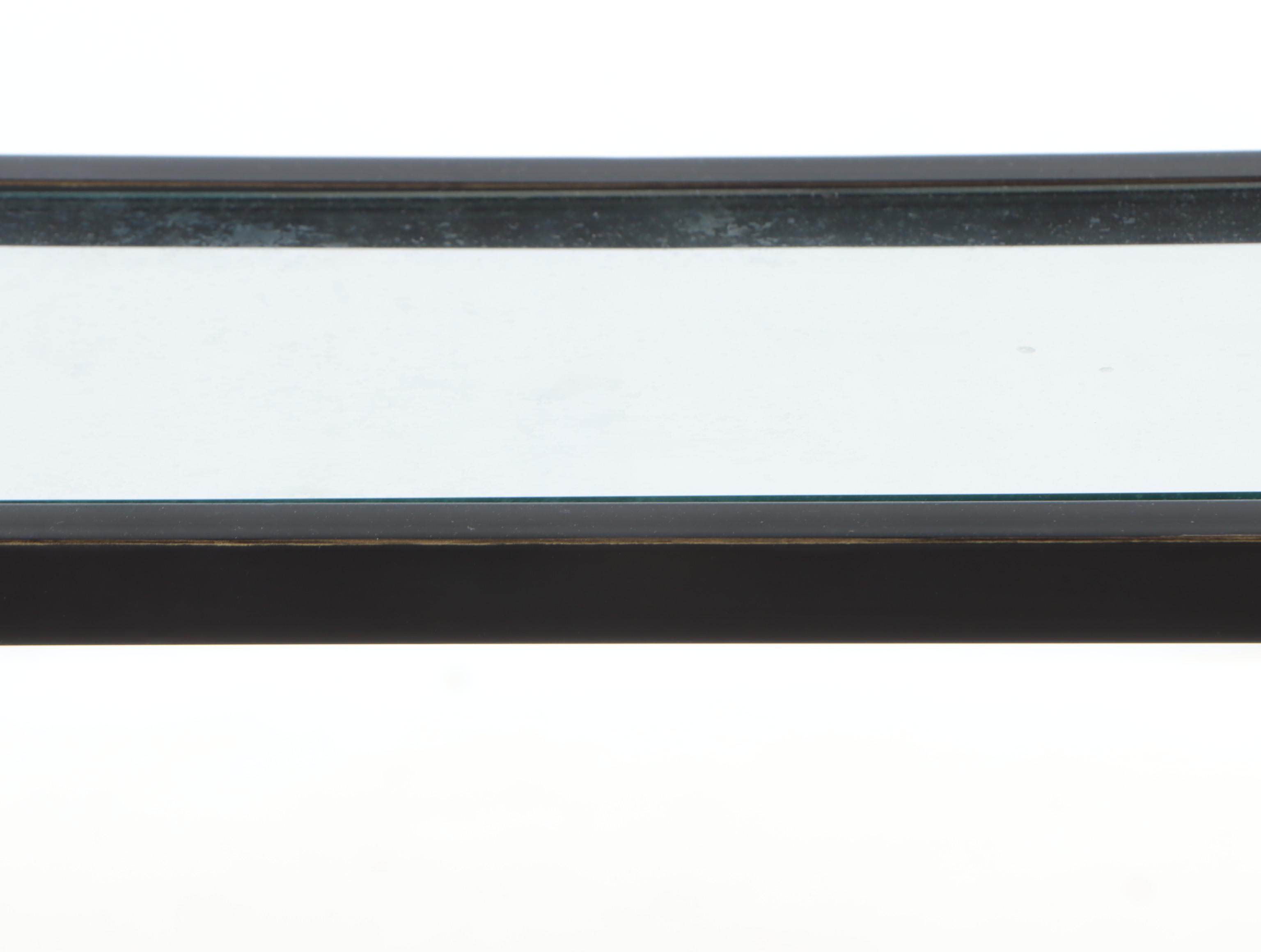 Metal and Glass 3-Tier Console Table