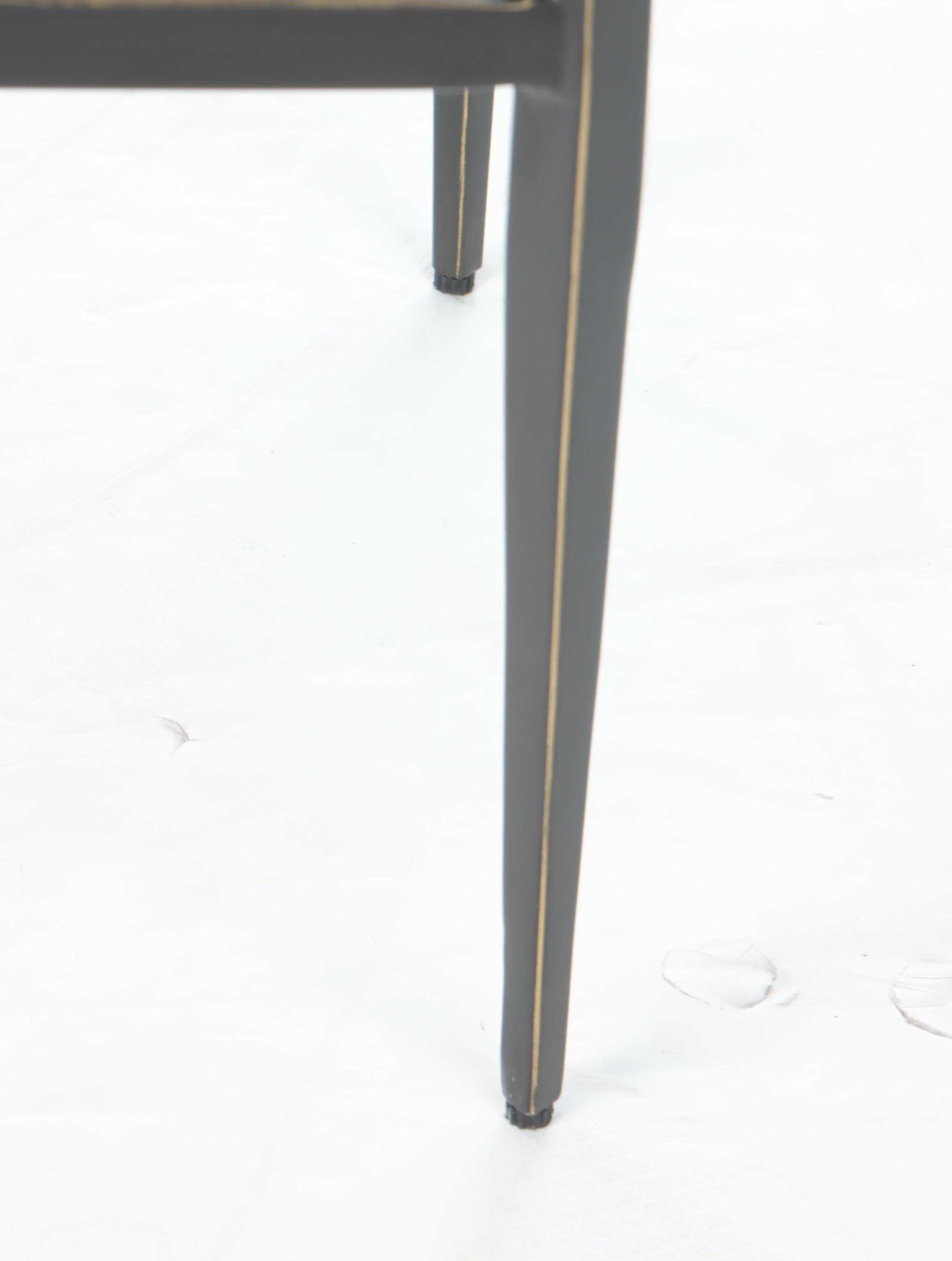 Metal and Glass 3-Tier Console Table