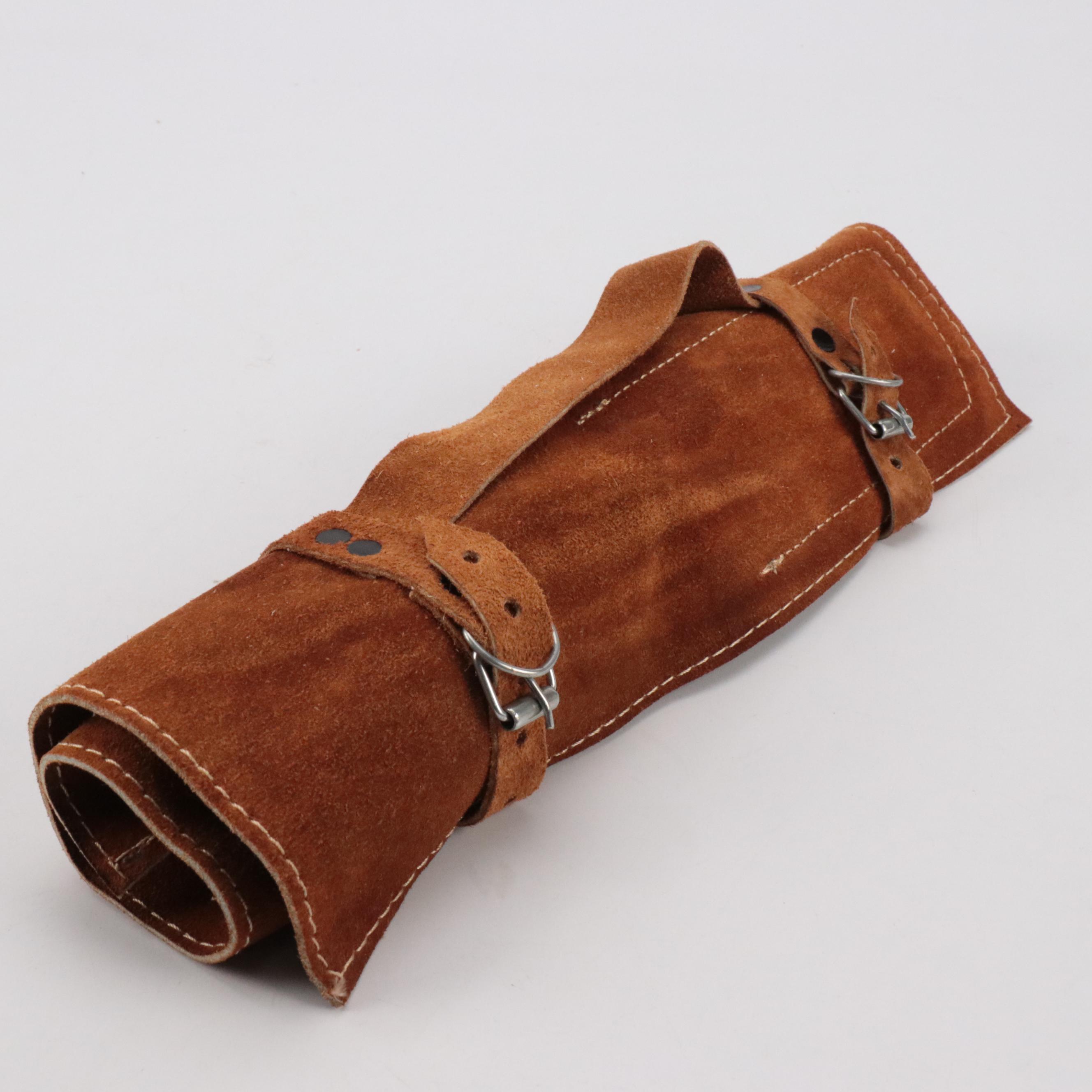 Damascus Steel Bladed Kitchen Knife Set with Wood Handles