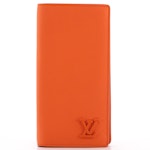 Louis Vuitton Aerogram LV Brazza Wallet in Bright Orange Taurillon Leather
