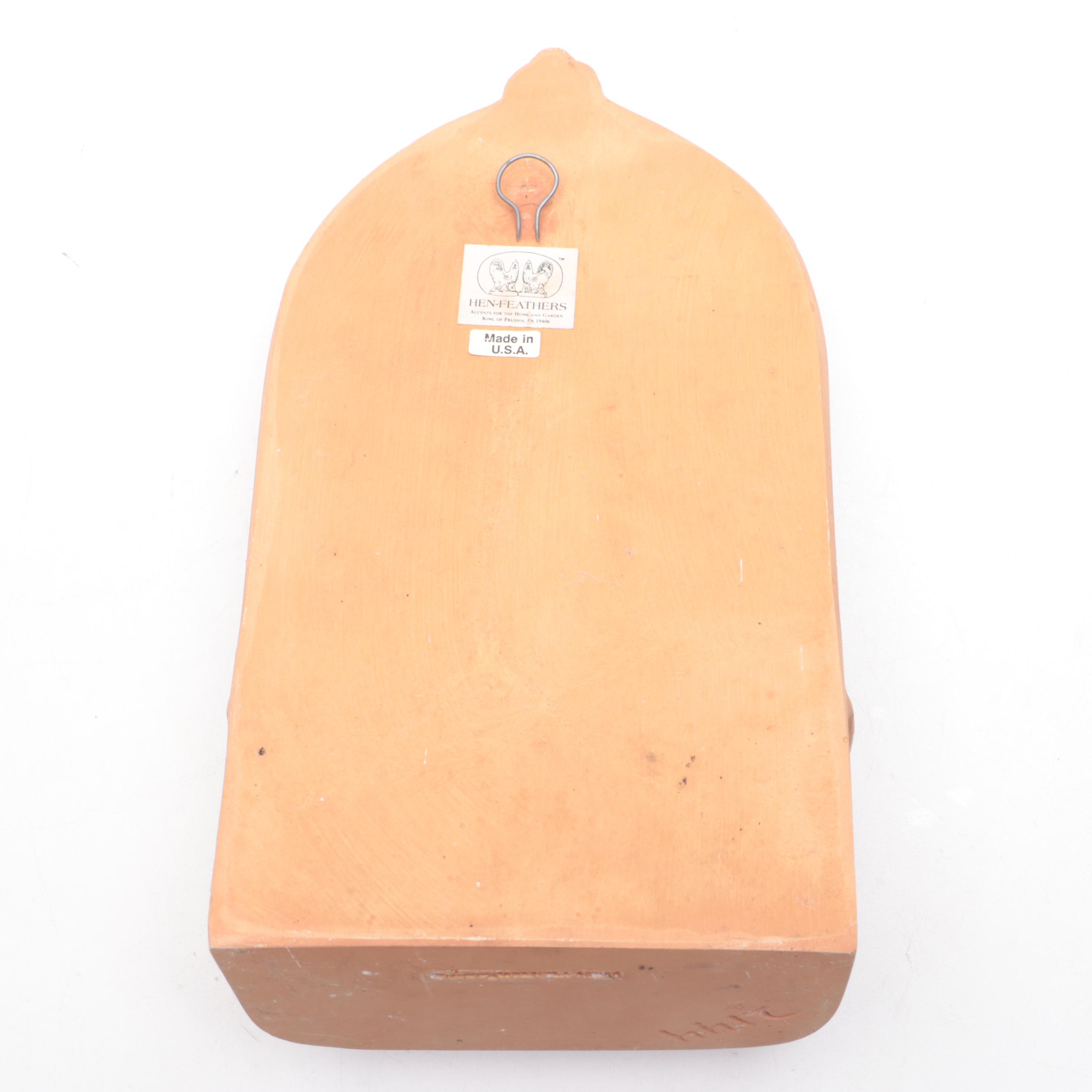 Cutleaf Coneflower Terracotta Wall Pocket and Italian Painted Wall Pocket