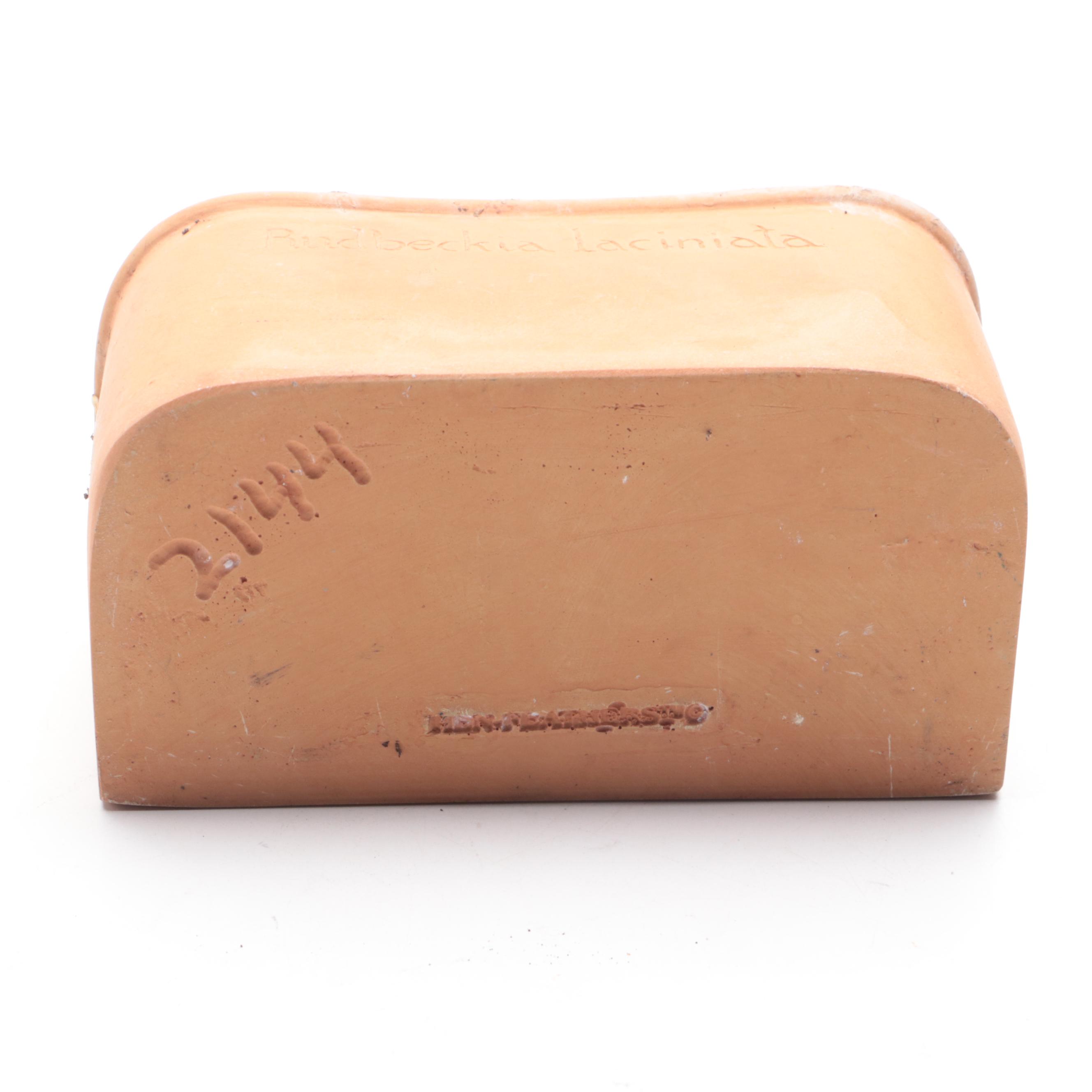 Cutleaf Coneflower Terracotta Wall Pocket and Italian Painted Wall Pocket