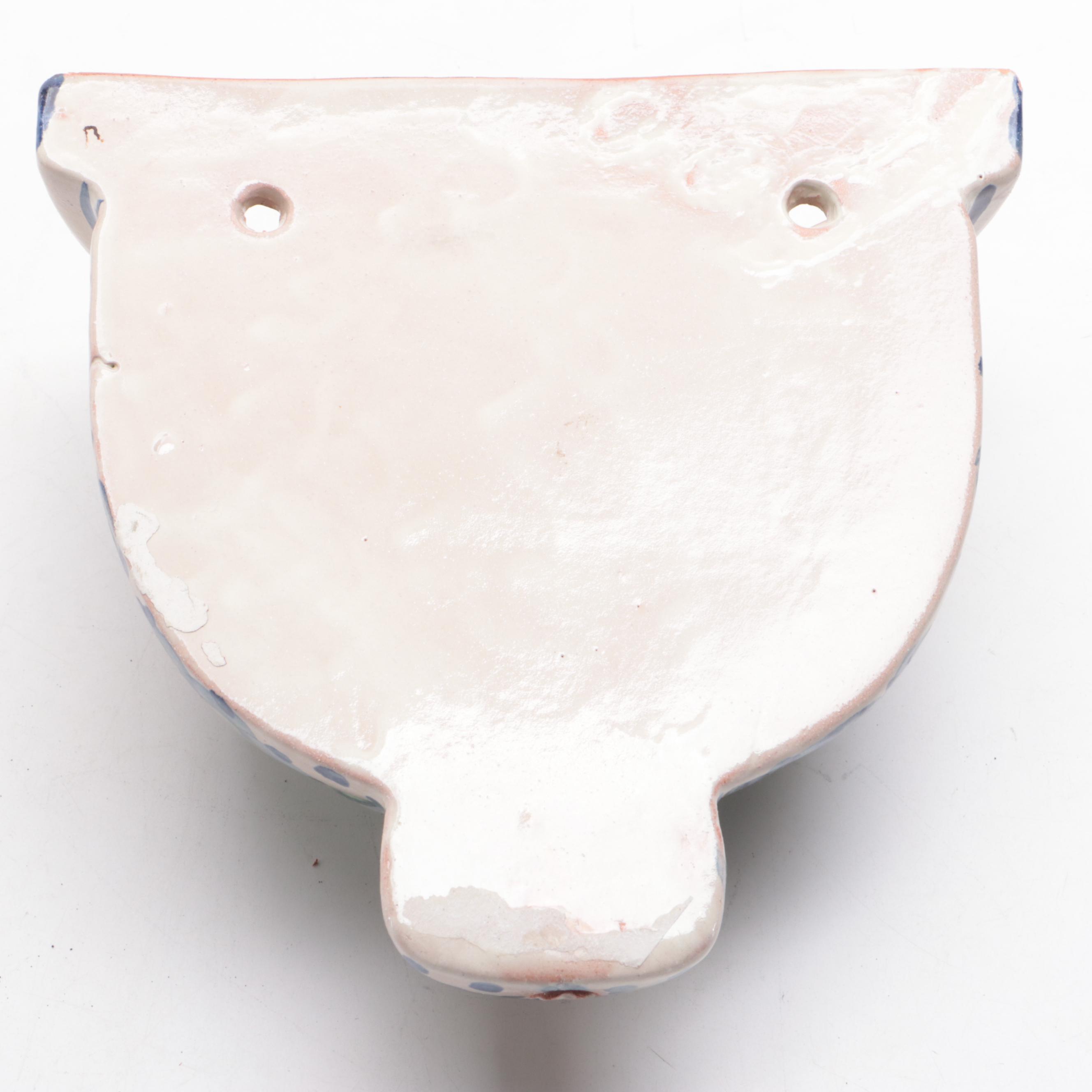 Cutleaf Coneflower Terracotta Wall Pocket and Italian Painted Wall Pocket