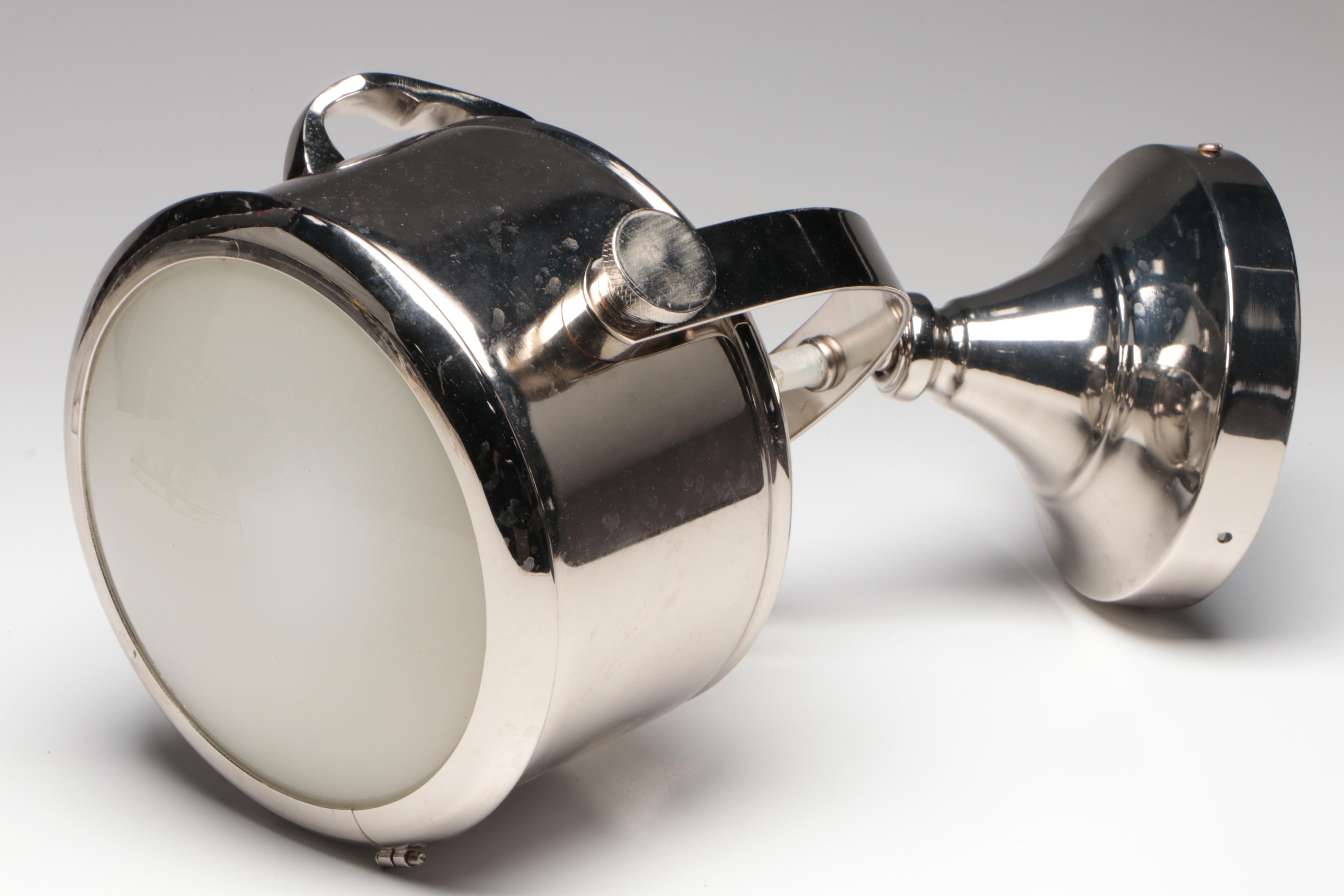 Ralph Lauren Glass Table Lamp, West Elm Jar Desk Lamp, Maxim Small Spotlight