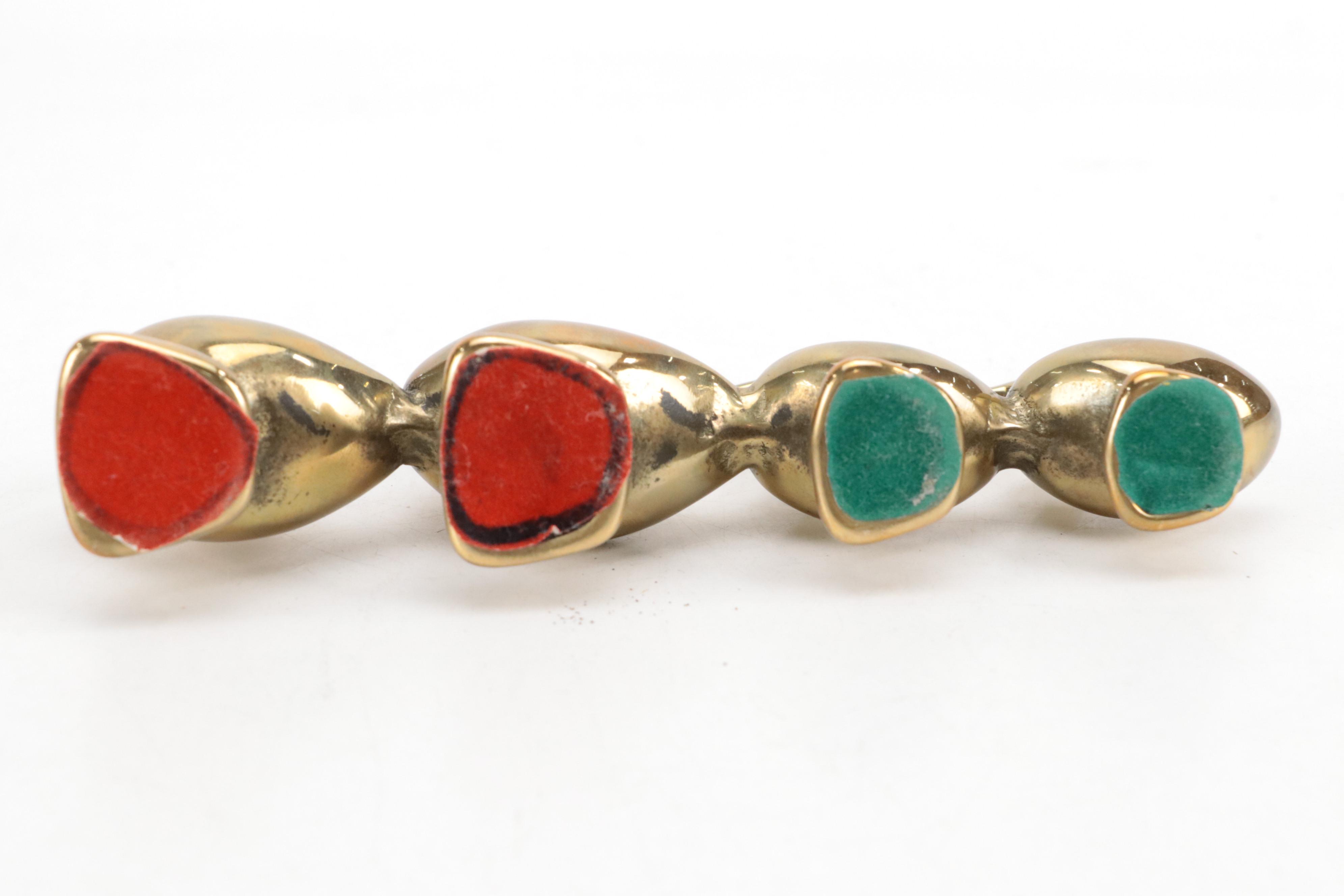 Brass Giraffe Bookends and Figurines