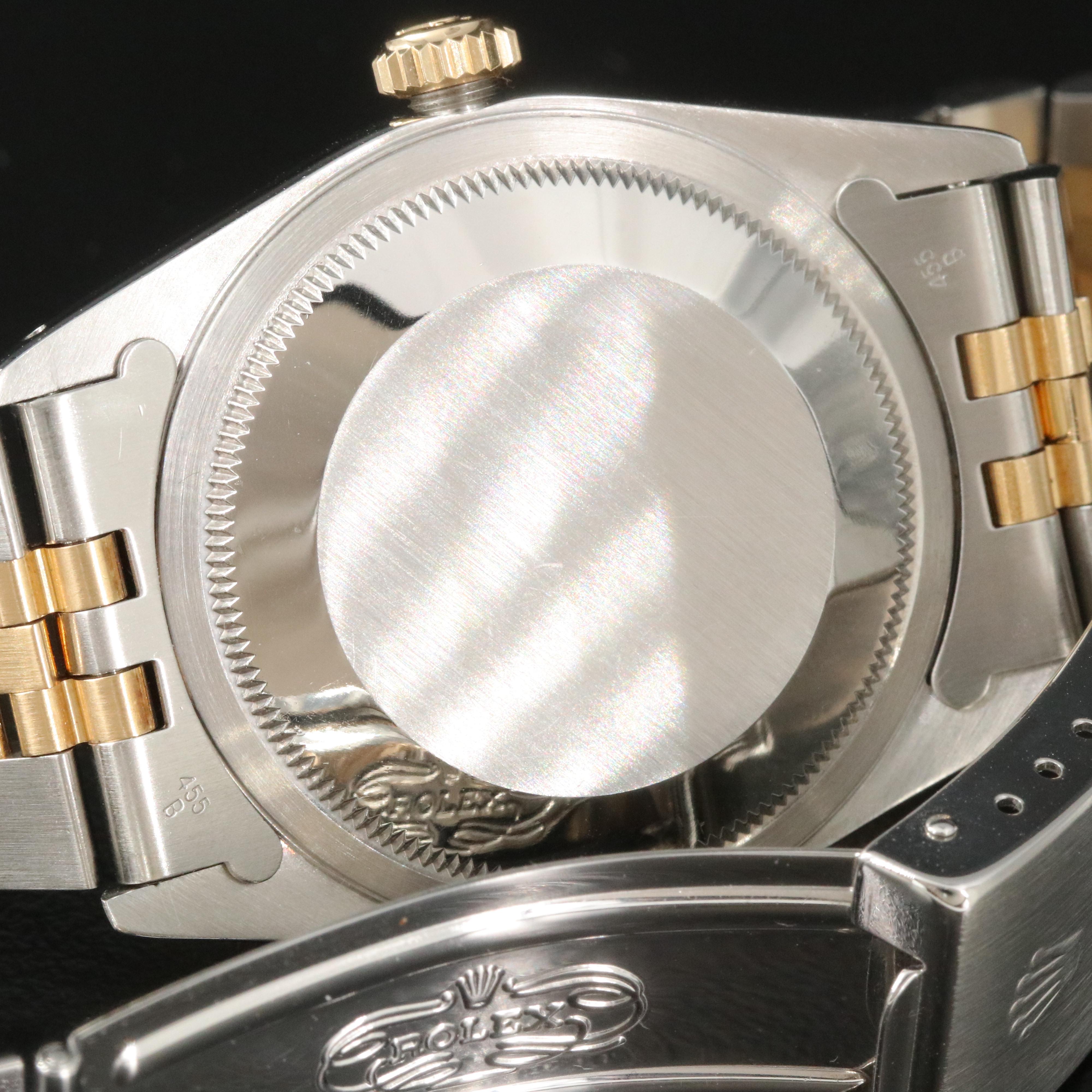 1991 Rolex Two-Tone Black Dial Datejust Watch