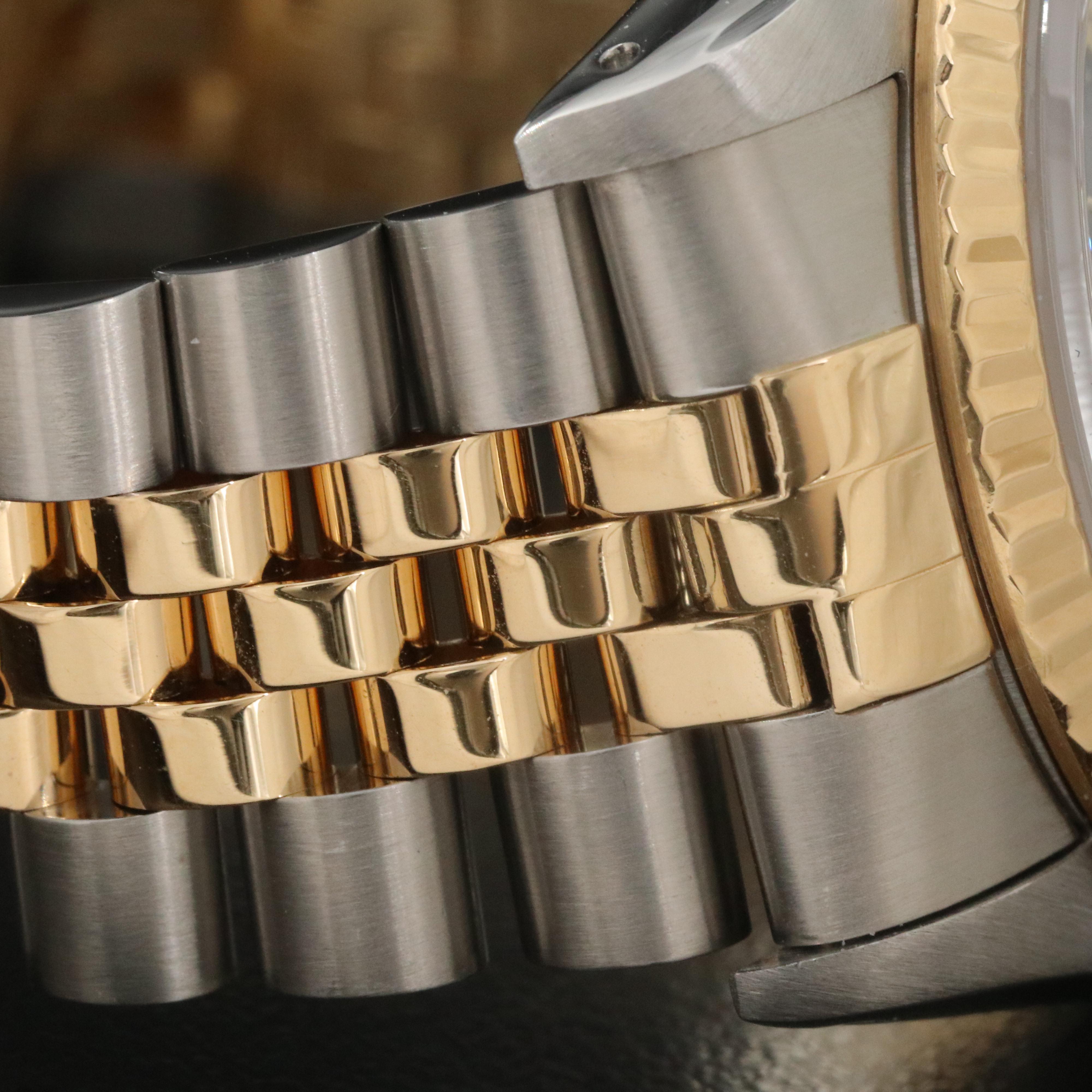 1991 Rolex Two-Tone Black Dial Datejust Watch