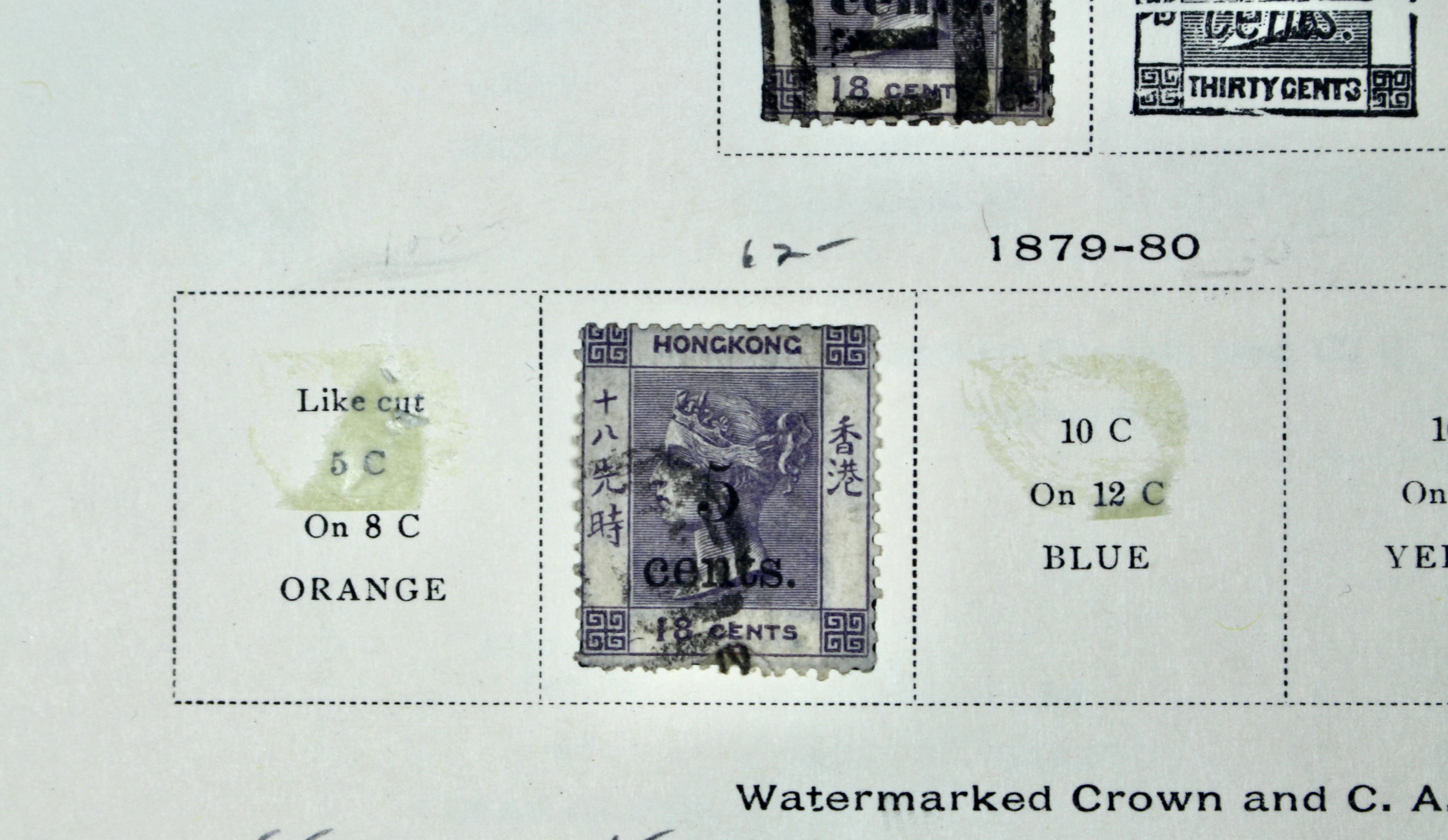 Early Hong Kong Postage Stamp Collection