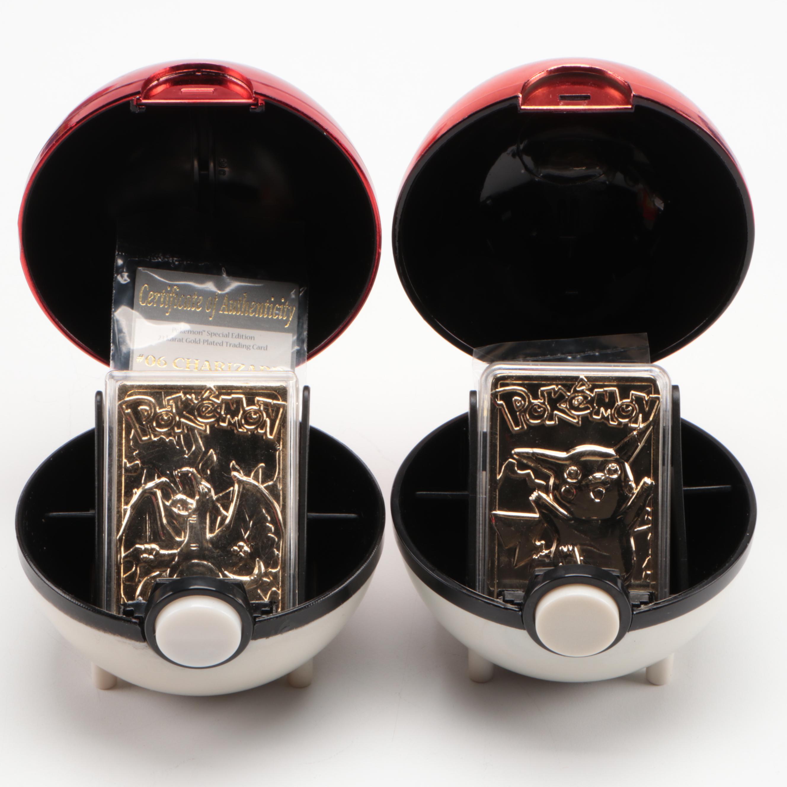 Pokémon Card Collection Featuring 23K Gold Plated Cards and More, 1990s-2020s